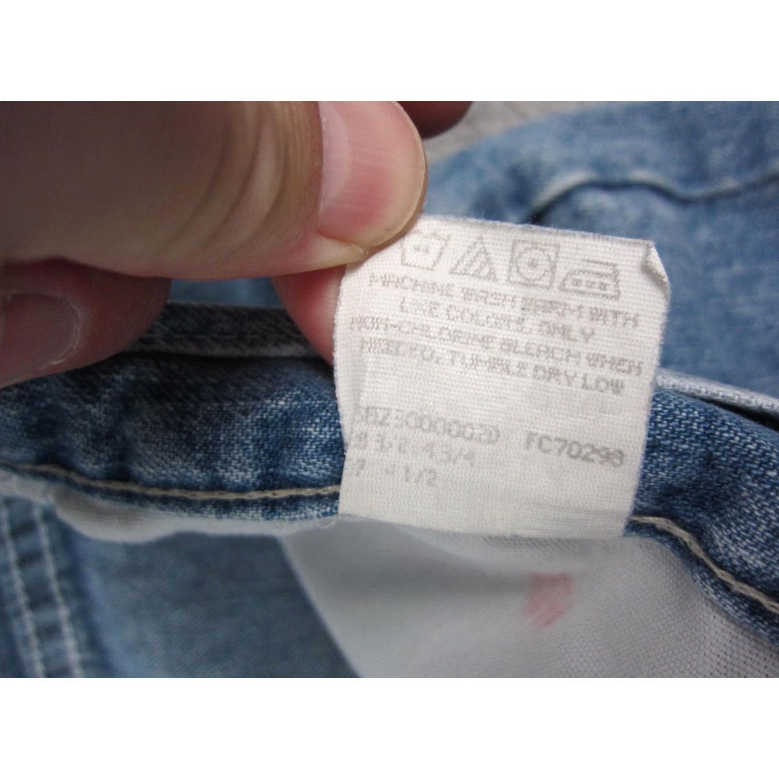 Lee VINTAGE Lee Riders Shorts Jeans Womens 18 Blue Denim Mom Jorts 90s Classic Lee Shirt? Size 40" / US 18 - 4 Thumbnail