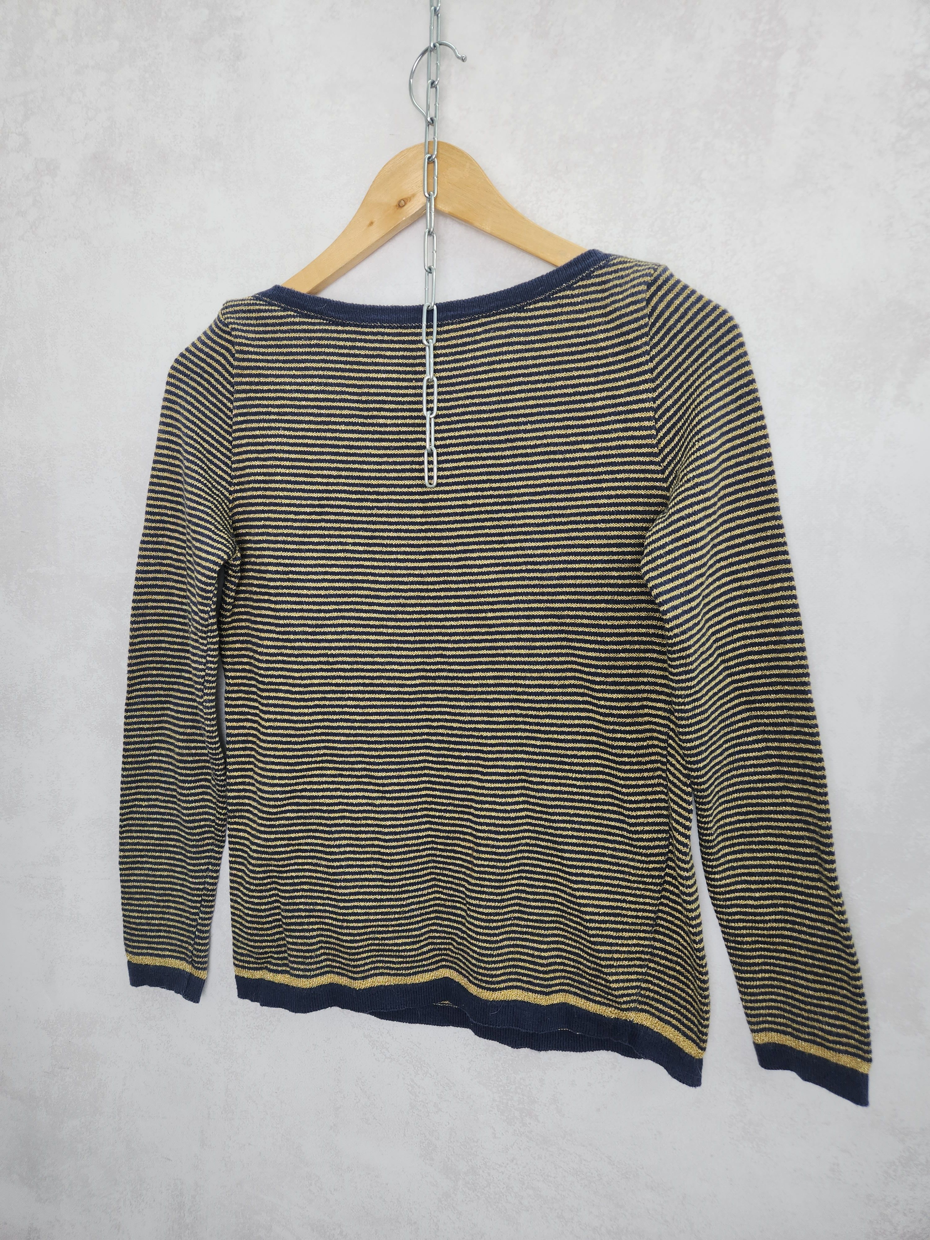 Dior Christian Dior London stripes thight knit long sleeve Size M / US 6-8 / IT 42-44 - 8 Thumbnail