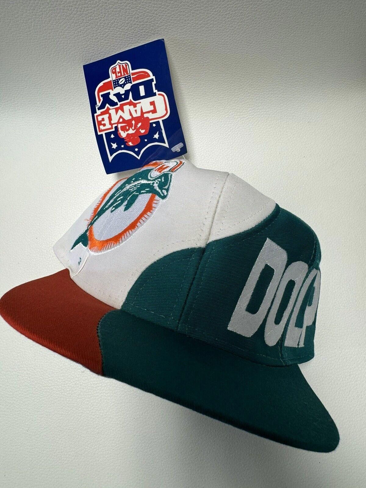Logo 7 × NFL × Vintage Vintage NWT NFL Miami Dolphins Logo 7 SnapBack Hat Size ONE SIZE - 4 Thumbnail