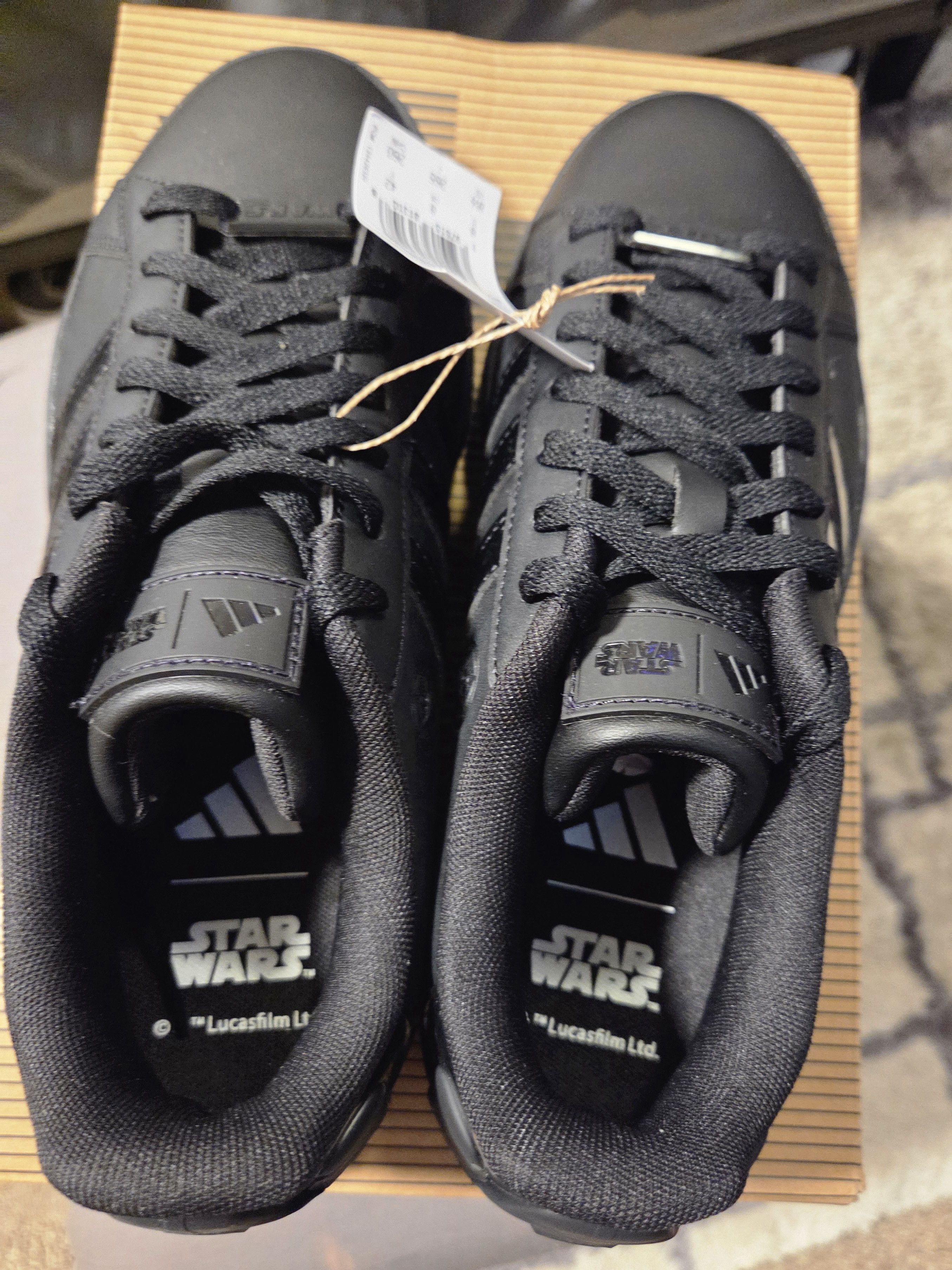 Adidas × Star Wars Adidas Star Wars Grand Court Black Size US 8.5 / EU 41-42 - 21 Thumbnail