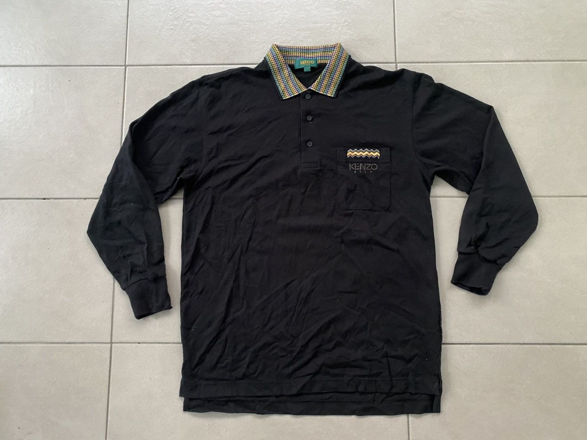 Japanese Brand × Kenzo × Vintage Vintage Kenzo Golf Polo Longsleeve Size US M / EU 48-50 / 2 - 1 Thumbnail