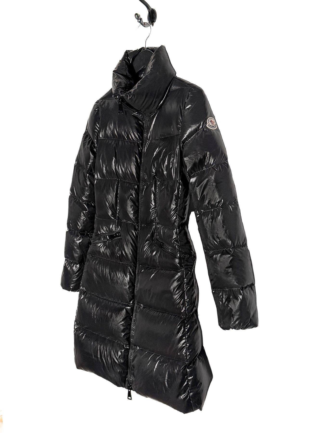 Moncler Moncler Black Jasminum Long Down Coat Size XXS / US 00 / IT 34 - 2 Thumbnail