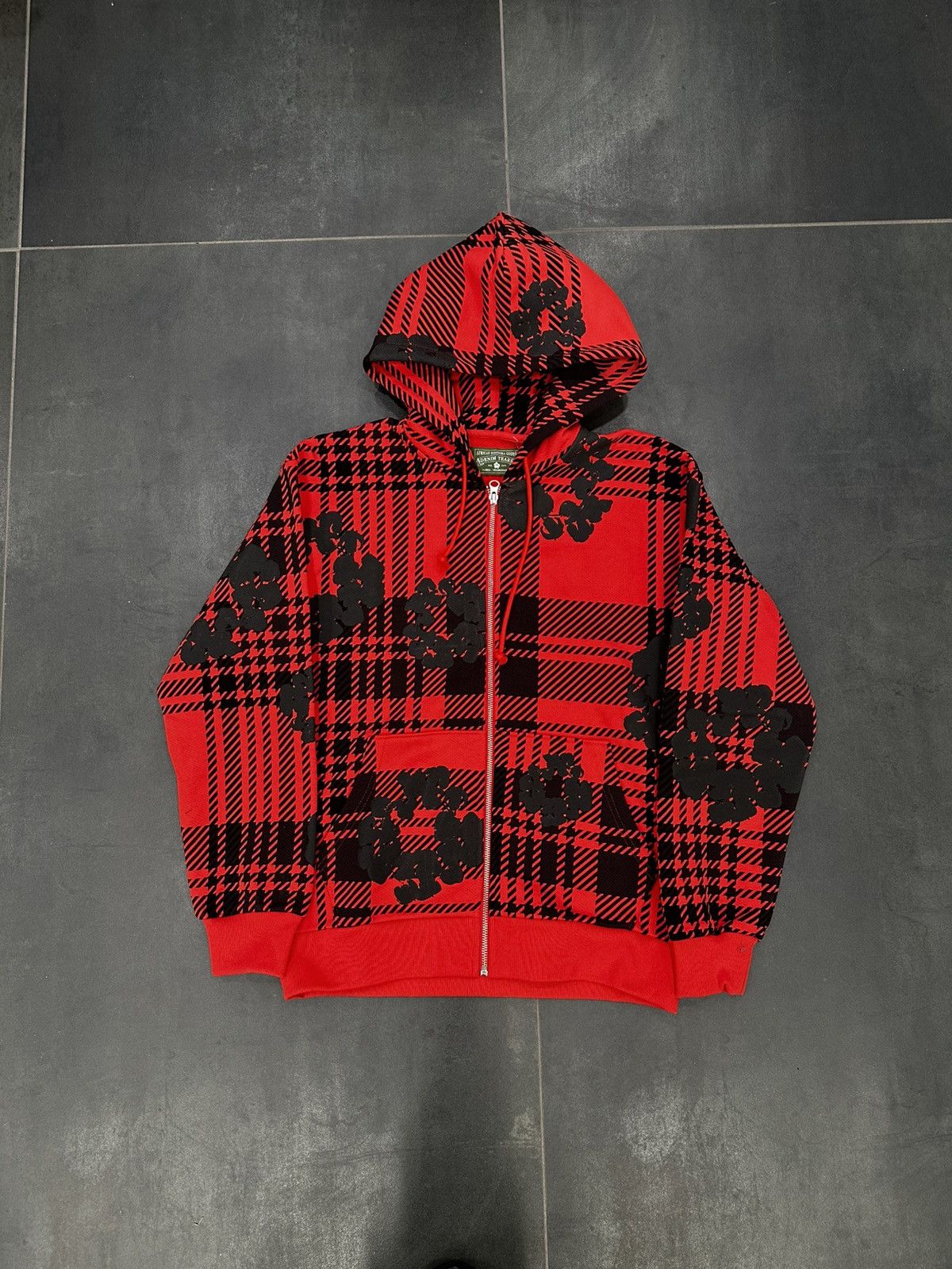 DENIM TEARS Denim Tears Plaid Cotton Wreath Zip Up Hoodie Size US M / EU 48-50 / 2 - 1 Thumbnail