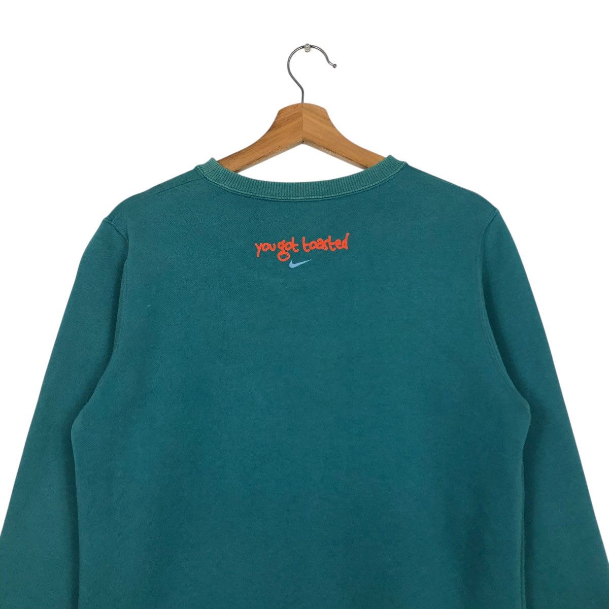 Nike 🔥VINTAGE JUMPER SWEATSHIRT NIKE BIG SWOOSH Size L / US 10 / IT 46 - 11 Thumbnail