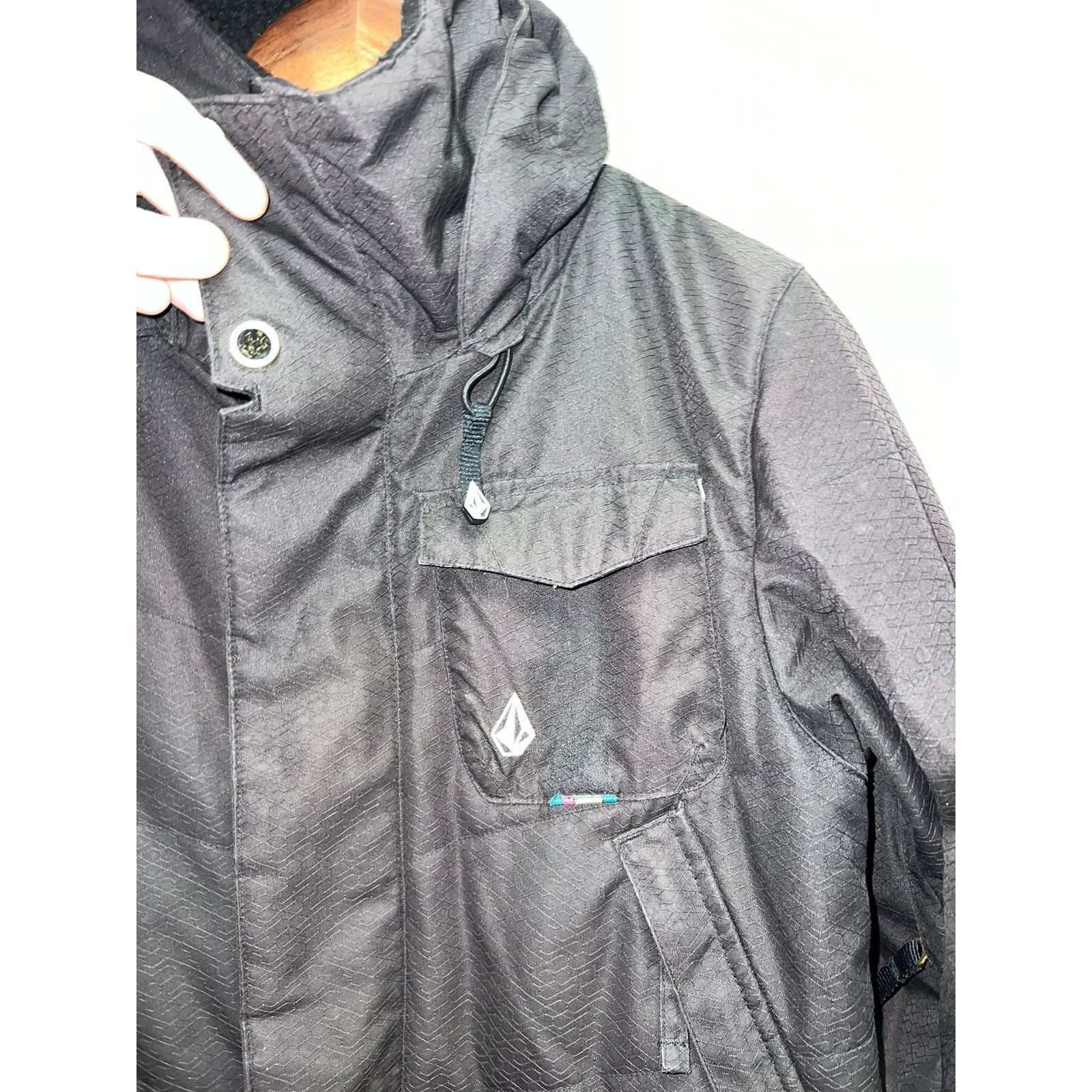 Vintage Volcom Thermonite Jacket Ski Snowboard Black Full Zip Puffer Size US S / EU 44-46 / 1 - 3 Thumbnail