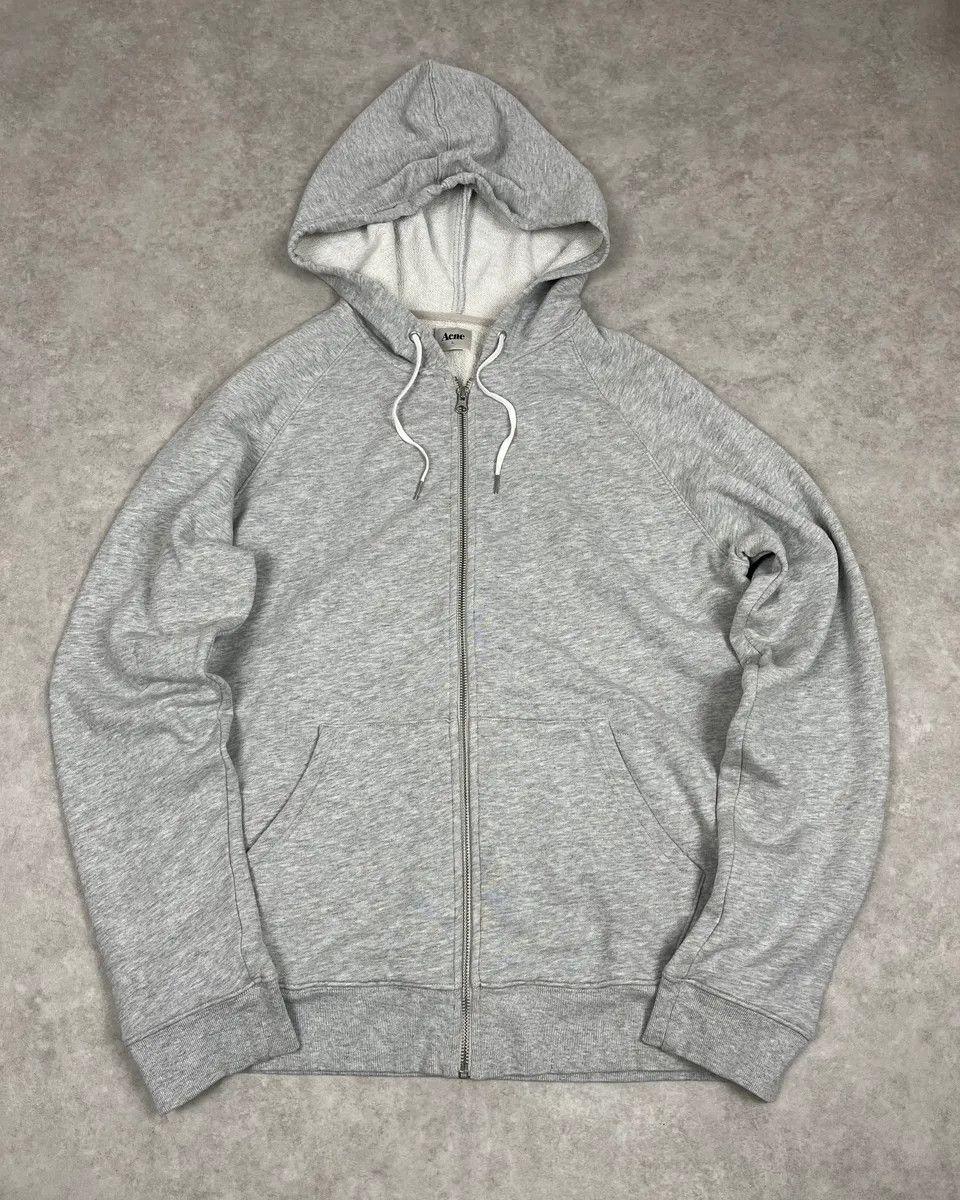 Acne Studios AW2011 Acne Studios Grey Minimalist Zip-up Hoodie Size US L / EU 52-54 / 3 - 1 Thumbnail