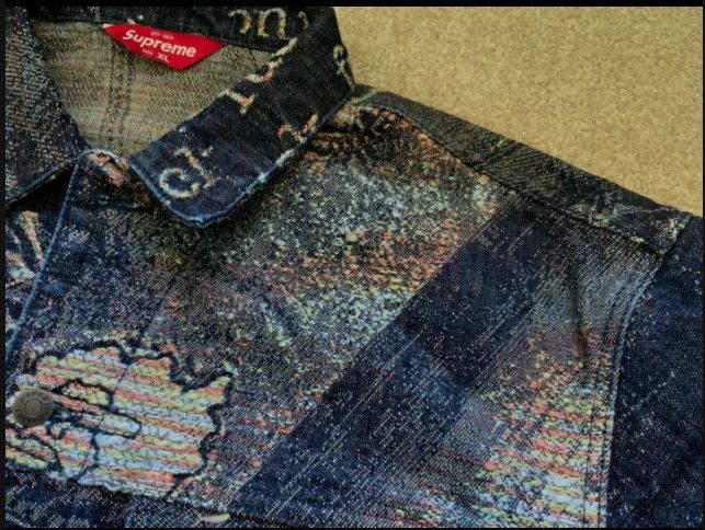 Supreme Supreme Archive Jacquard denim jacket Blue XL Size US XL / EU 56 / 4 - 3 Thumbnail