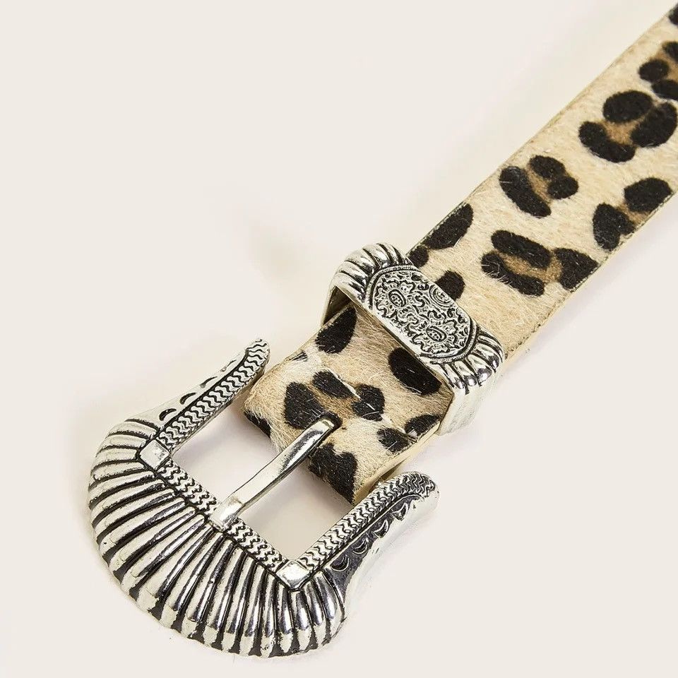 Designer 100cm Leopard Belt Size ONE SIZE - 4 Thumbnail