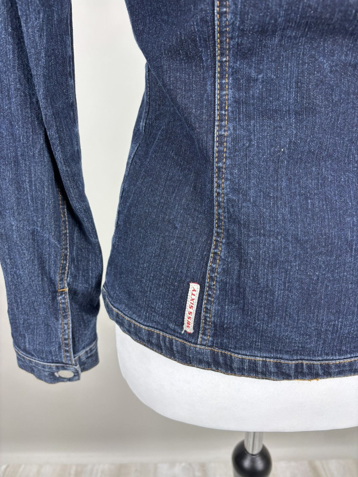 Miss Sixty Womens denim jacket Miss Sixty Size Small Color Blue Size XS / US 0-2 / IT 36-38 - 8 Thumbnail