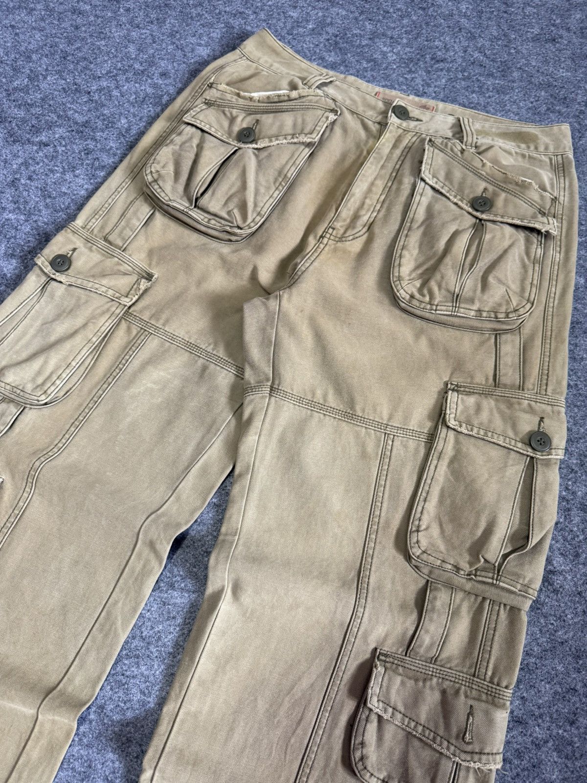 G-Unit Soo Japan Baggy Loose Fit Multipocket Cargo Pants Size US 32 / EU 48 - 4 Thumbnail