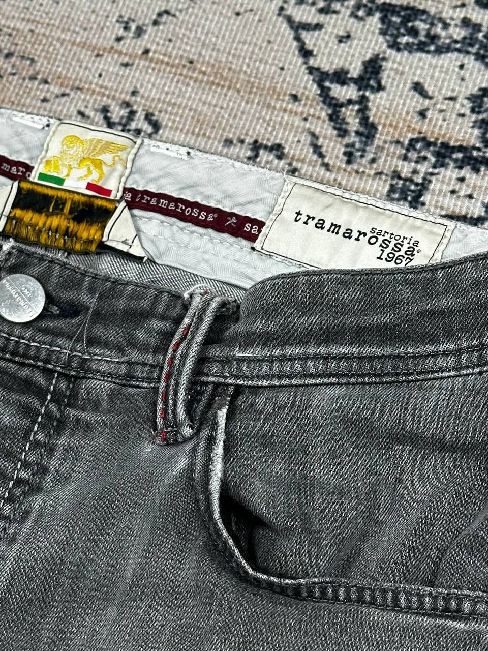 Other RRP250$ Sartoria Tramarossa 1967 Luxury Grey Italian Denim Size US 30 / EU 46 - 7 Thumbnail