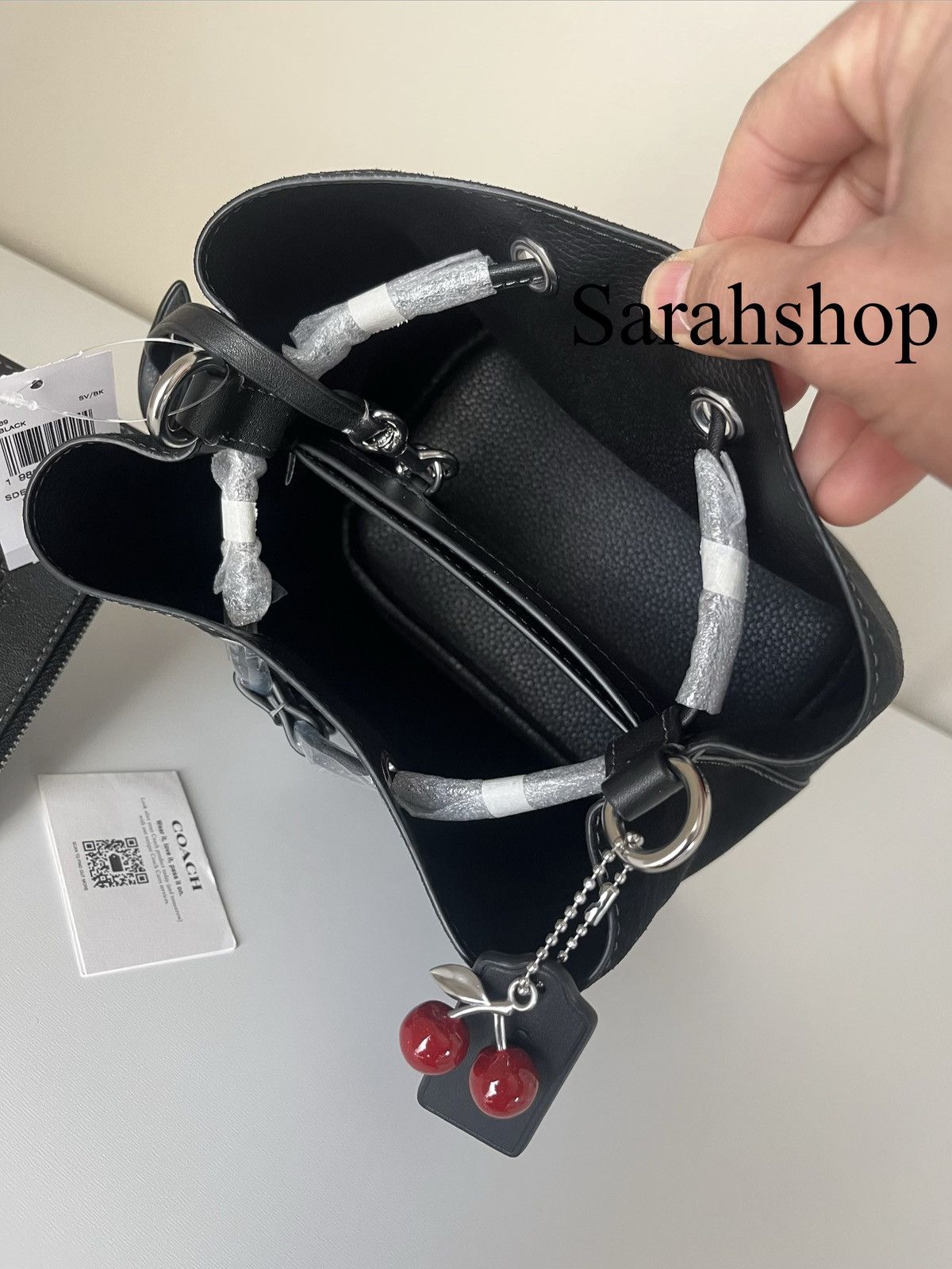 Coach Coach Rowan Bucket Bag With Cherry Charm Size ONE SIZE - 11 Thumbnail