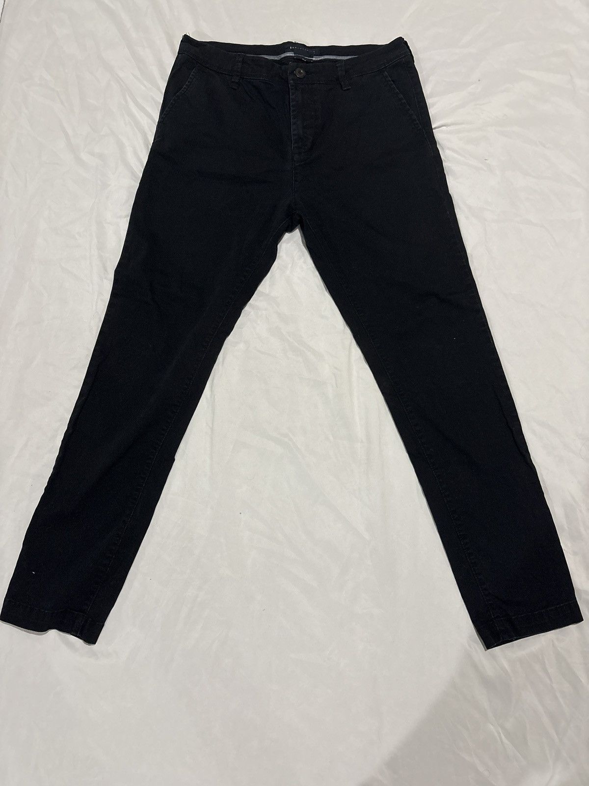 Aeropostale Aeropostale Men's Chino Skinny Pants Black 31X30 Size US 31 - 1 Thumbnail