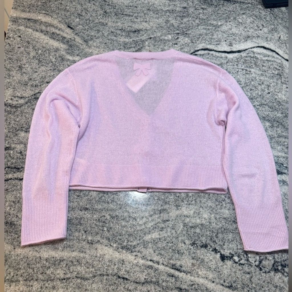 LoveShackFancy LoveShackFancy Luisella Cardigan, Clouded Rose Size M / US 6-8 / IT 42-44 - 13 Thumbnail