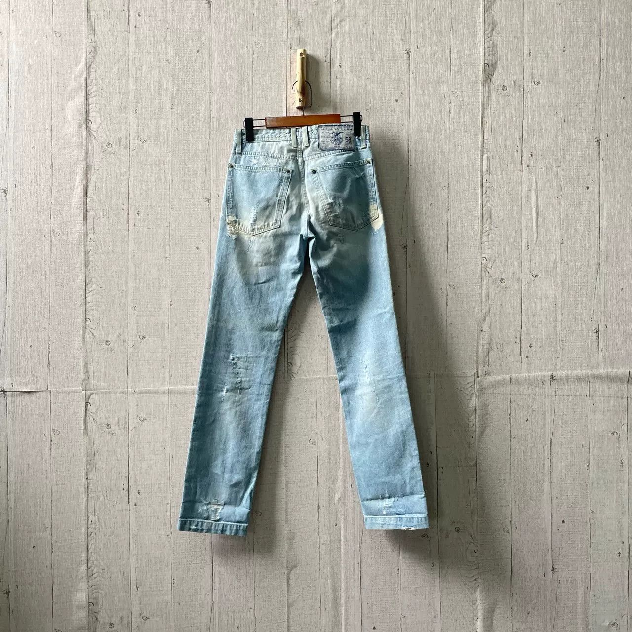 Dolce & Gabbana Dolce & Gabbana Blue Washed Distressed Jeans Size 28" / US 6 / IT 42 - 1 Thumbnail
