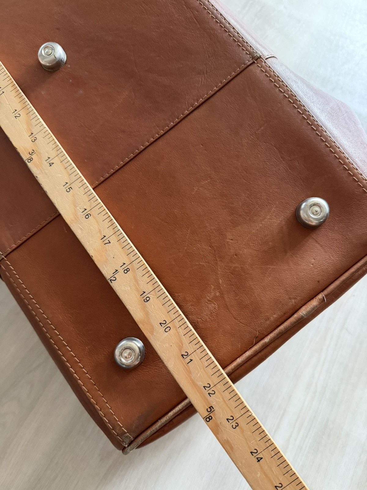 Leather Piel Collapsible Duffel to Carry-All Genuine Leather Size ONE SIZE - 10 Thumbnail