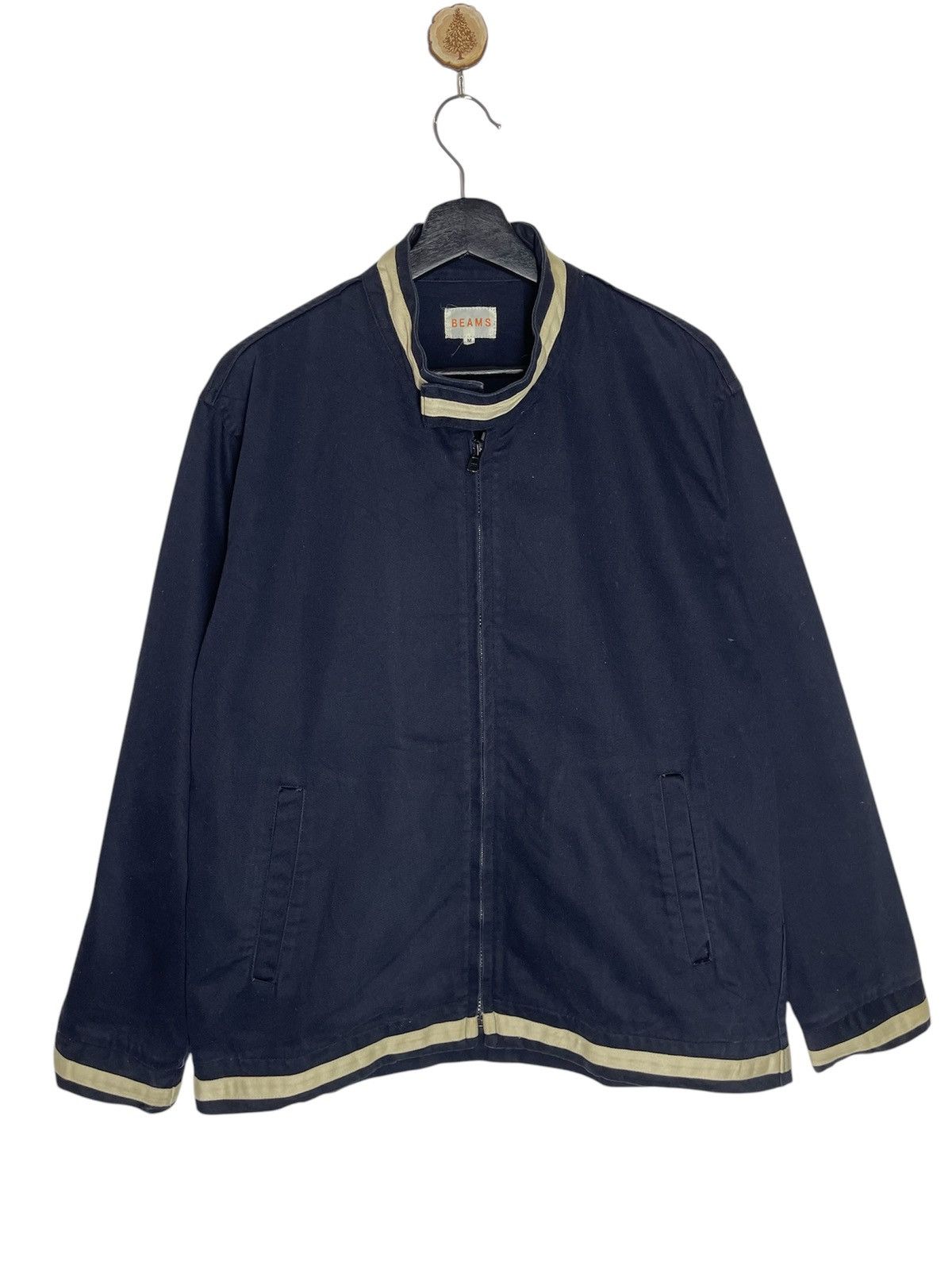 VINTAGE BEAMS MANDARIN COLLAR RINGER JACKET