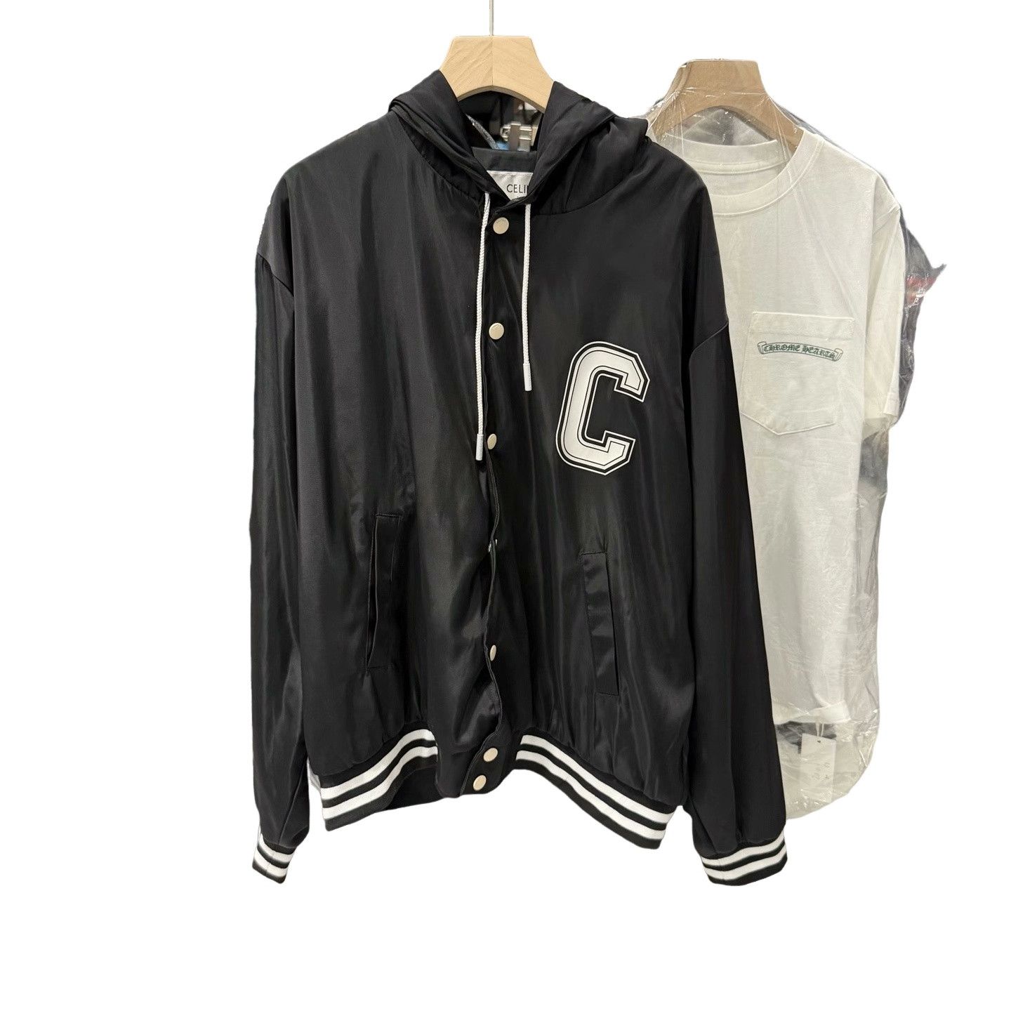 Celine Celine C Logo Hooded Jacket Size M Size US M / EU 48-50 / 2 - 1 Thumbnail