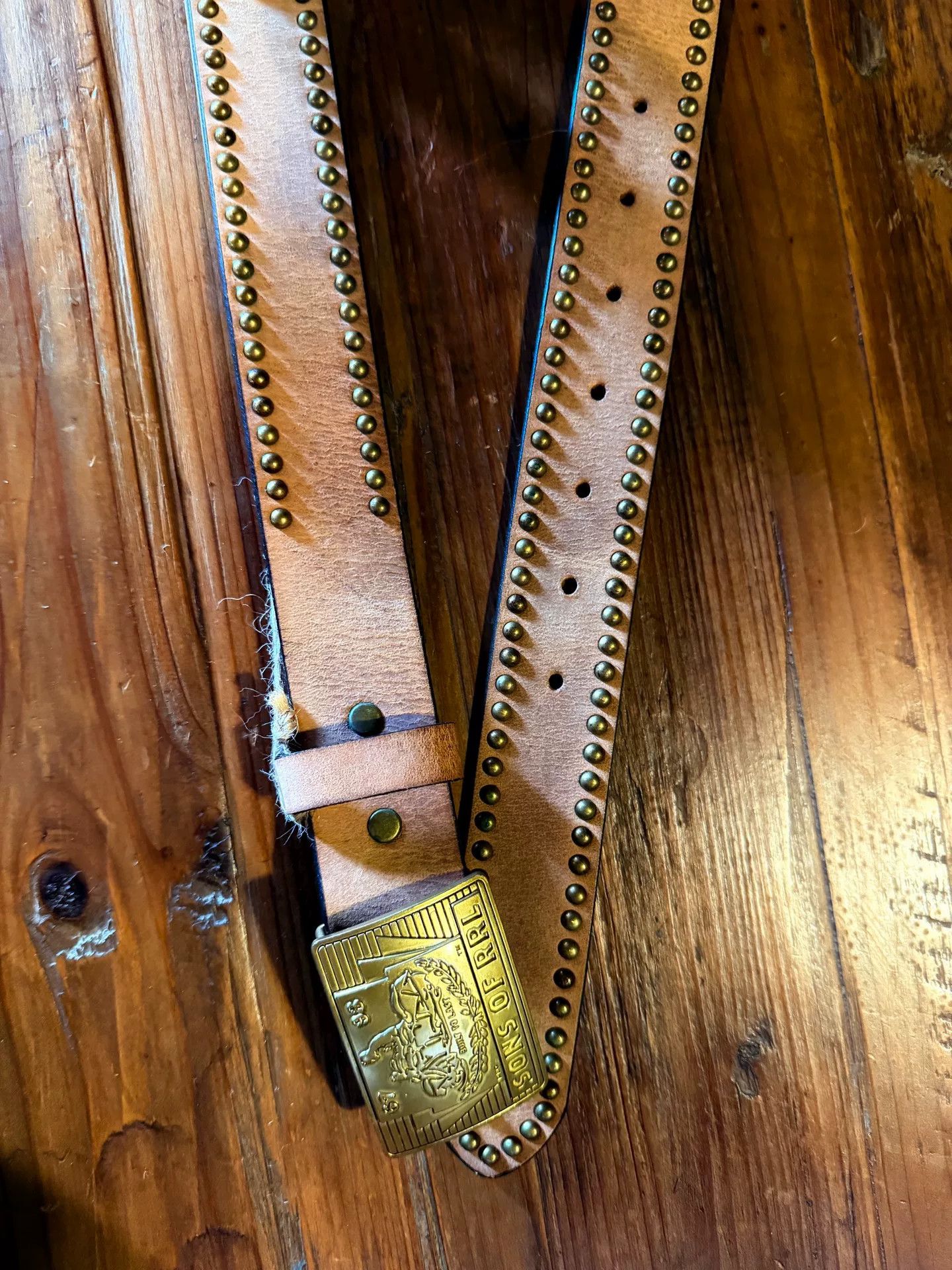 RRL Ralph Lauren RRL Double RL Leather Belt Size ONE SIZE - 4 Thumbnail