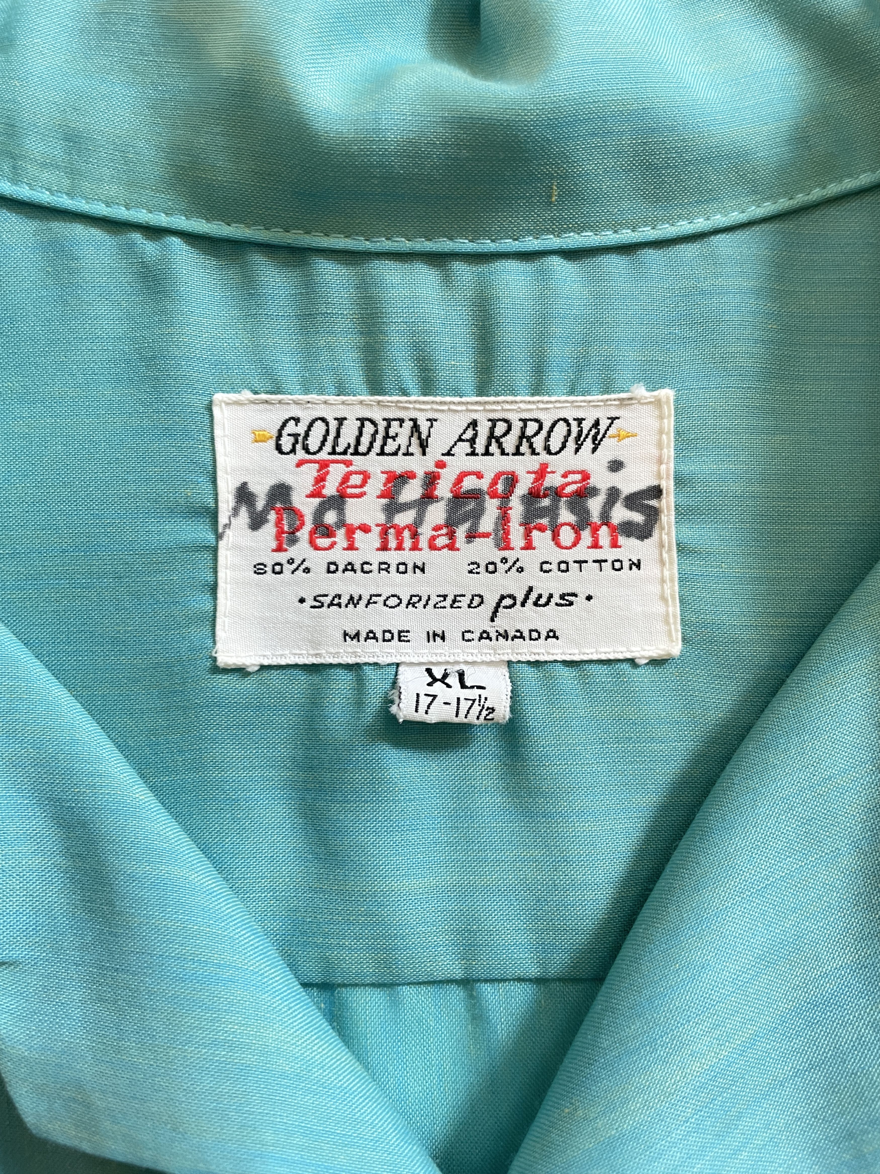 Arrow × Vintage 1960s Golden Arrow Loop Collar Boxy Camp Collar Shirt Size US XL / EU 56 / 4 - 3 Thumbnail