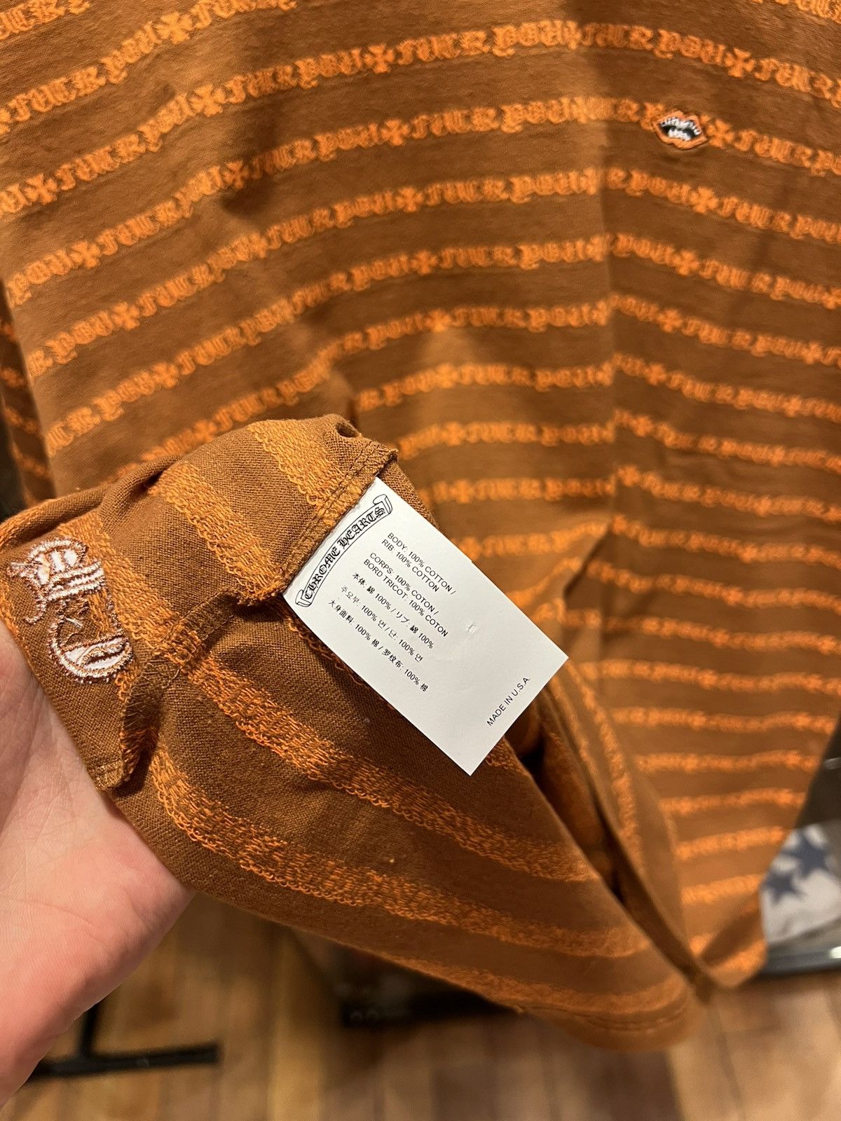 Chrome Hearts Chrome Hearts Matty Boy Y Not PPO Striped Shirt Size US L / EU 52-54 / 3 - 4 Thumbnail