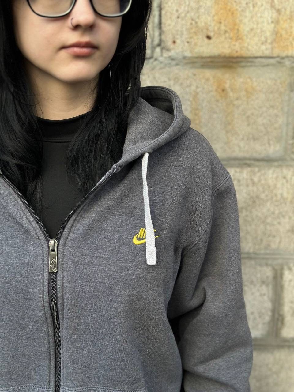 Nike VTG Nike Zip Hoodie Small Logo Size XL Y2K 00s USA Hype Size US L / EU 52-54 / 3 - 7 Thumbnail