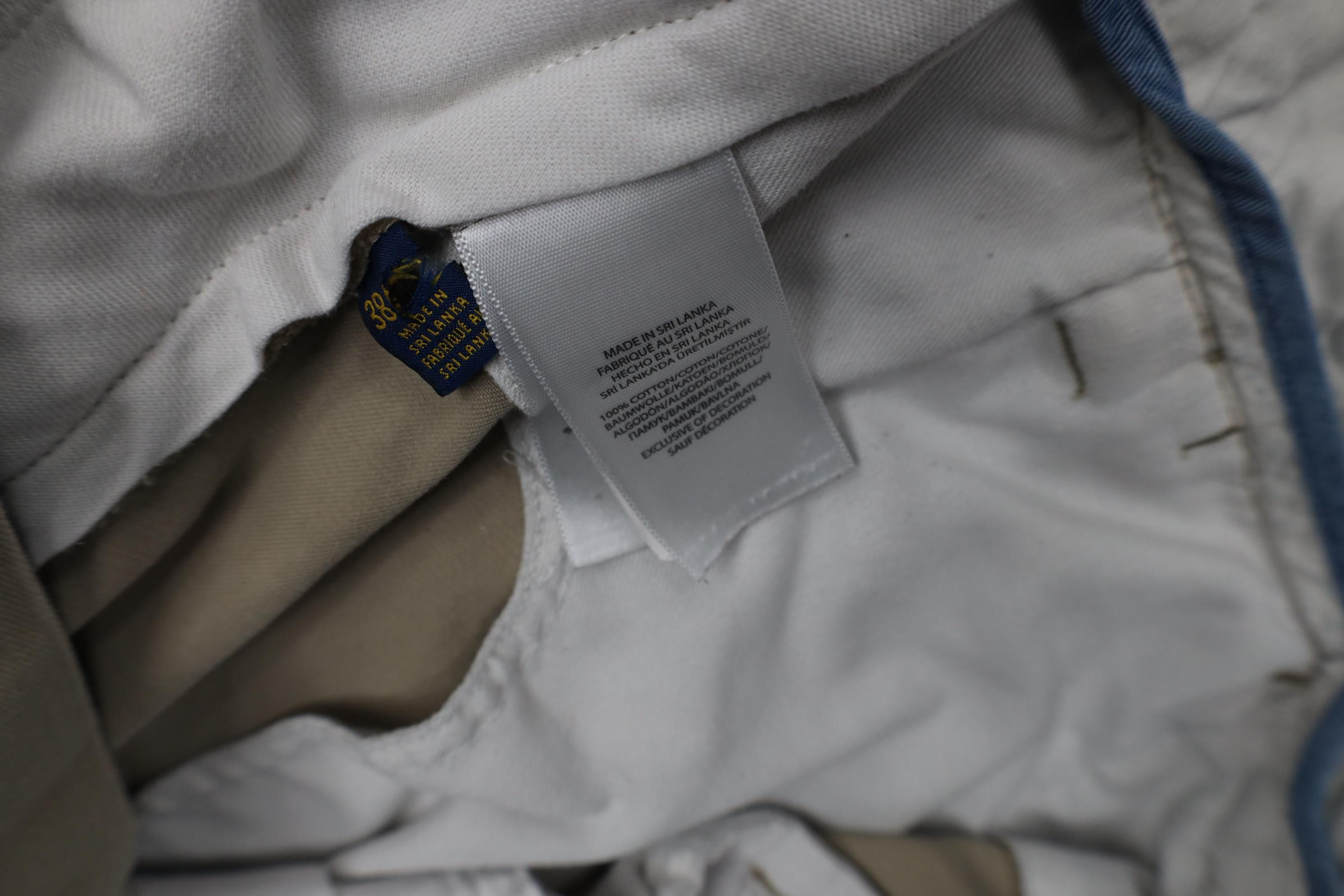 Polo Ralph Lauren Vintage Y2K Ralph Lauren Wide Leg Chino Pants Trousers Beige Size US 38 / EU 54 - 11 Thumbnail
