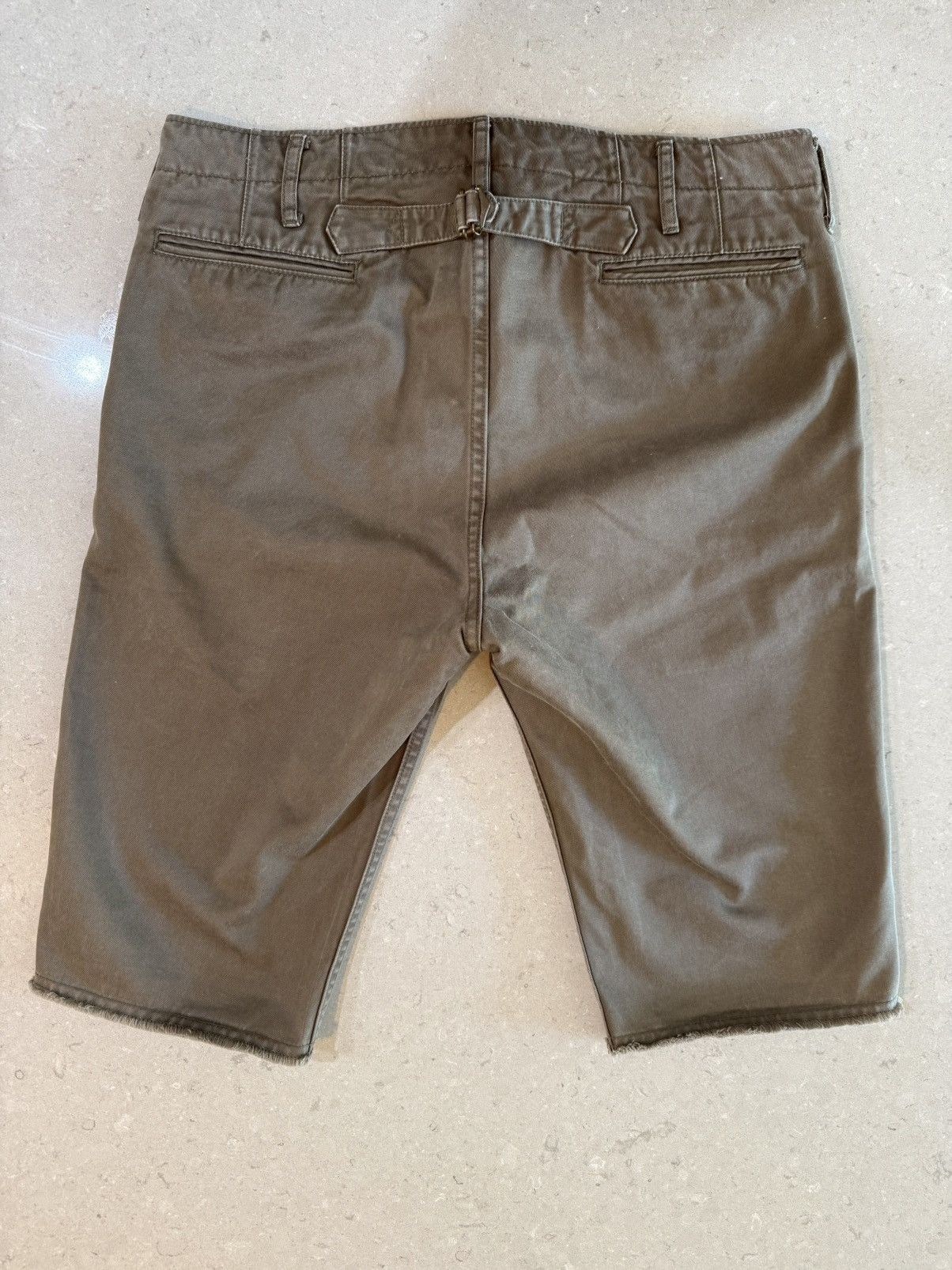 Visvim VISVIM CUT OFF CHINO SHORTS OLIVE SZ M Size US 32 / EU 48 - 2 Thumbnail