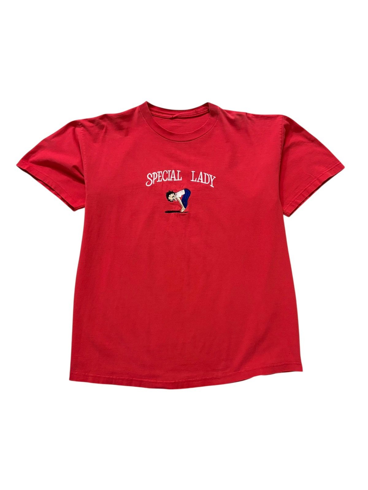 Vintage 90’s Betty Boop Embroidered Vintage Single Stitch Tee Shirt Size US XL / EU 56 / 4 - 2 Thumbnail
