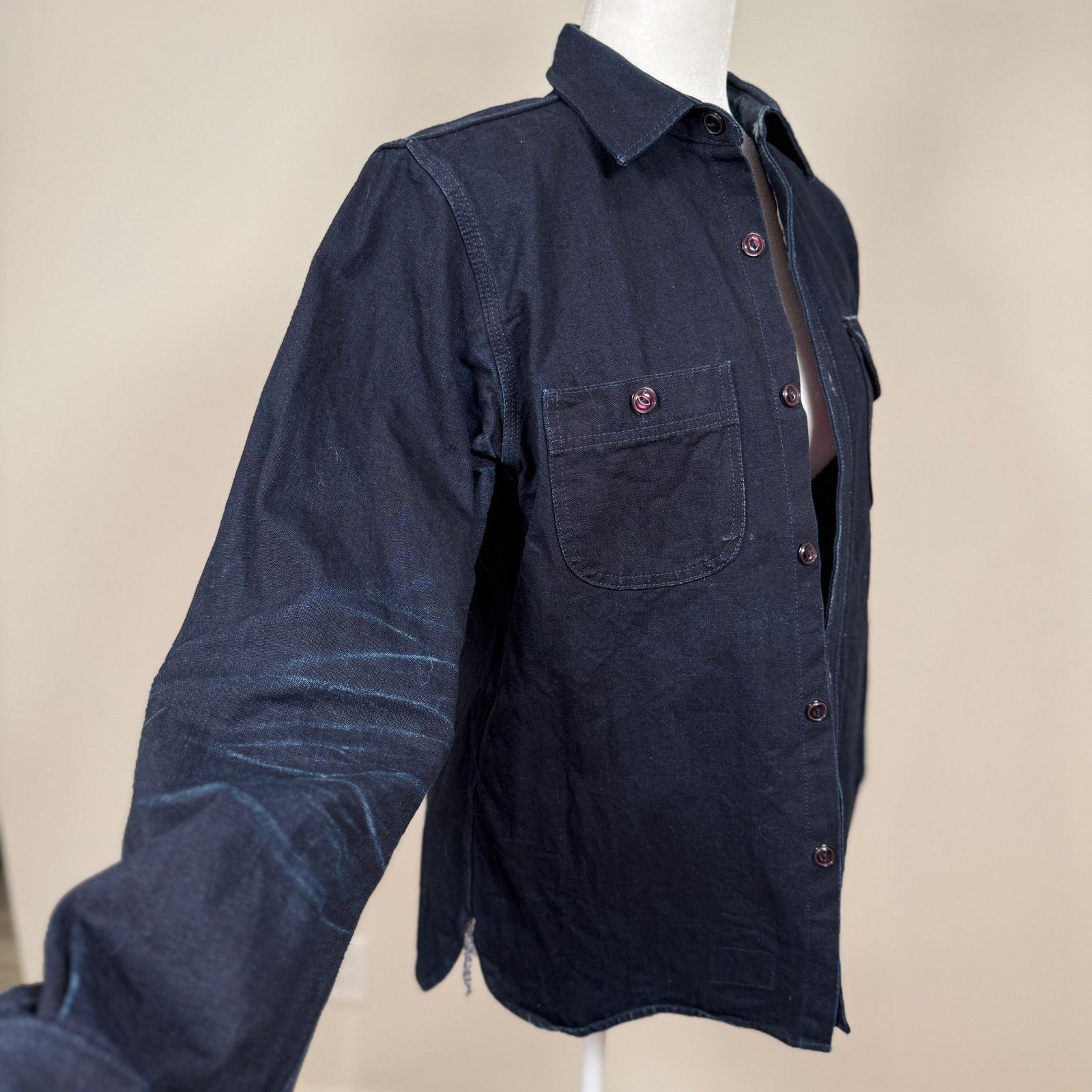 Rogue Territory Work Shirt - Indigo Selvedge Canvas - Size S