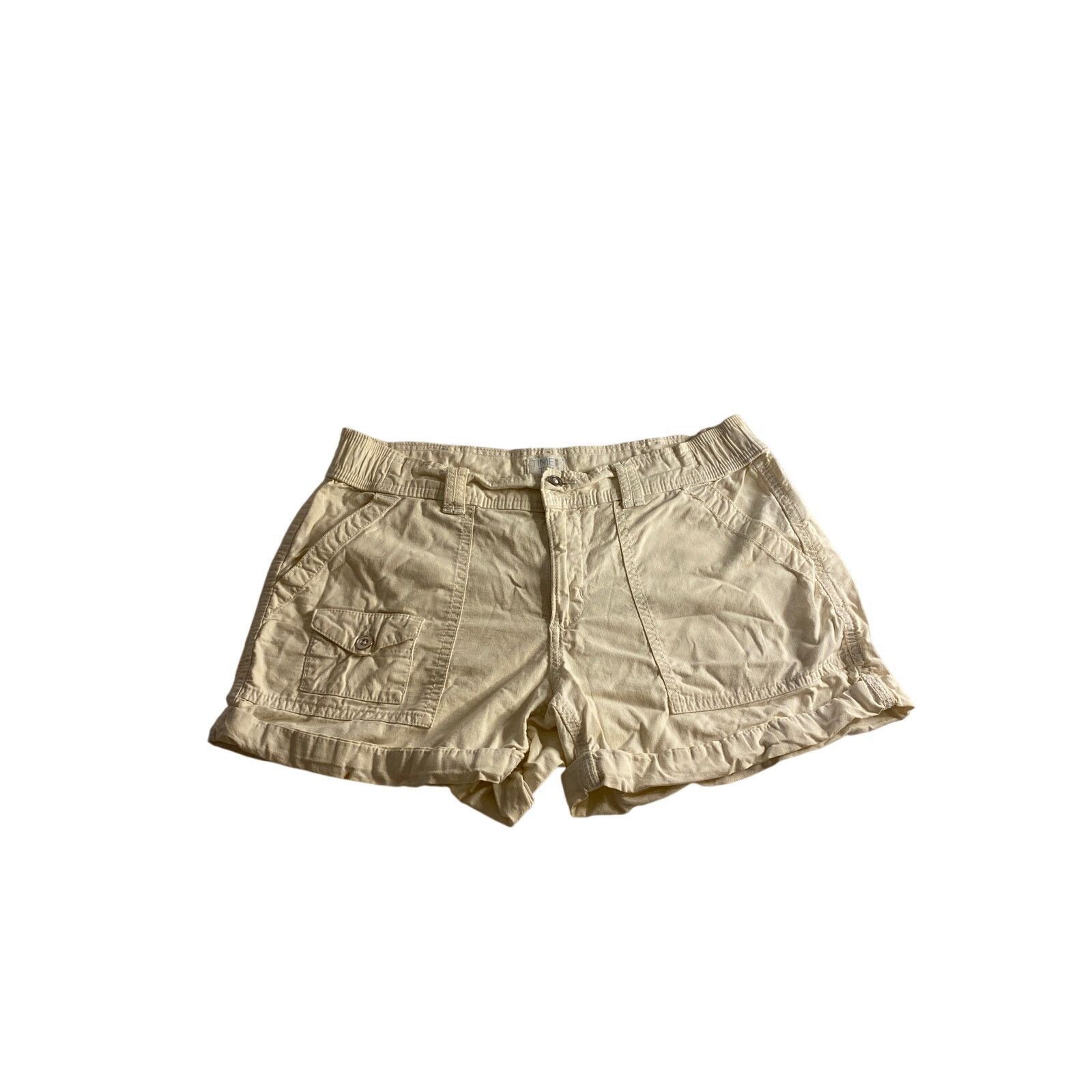 Other Casual Summer Utility Cargo Shorts White Time and Tru 6 Size 28" / US 6 / IT 42 - 2 Thumbnail