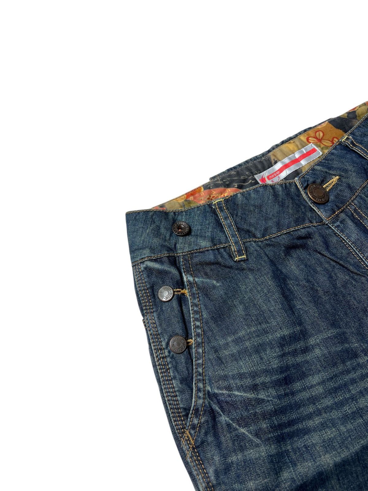 Japanese Brand Vintage Bobson Super Flared Carpenter Washed Pants Size US 28 / EU 44 - 3 Thumbnail
