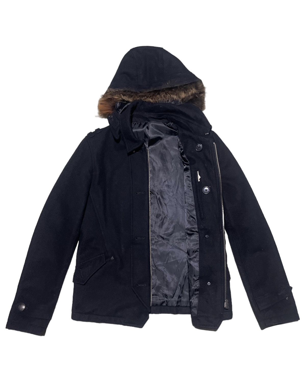PPFM Vintage PPFM Hooded Jacket Fur Lined Hood, Cozy Outerwear Size US M / EU 48-50 / 2 - 4 Thumbnail