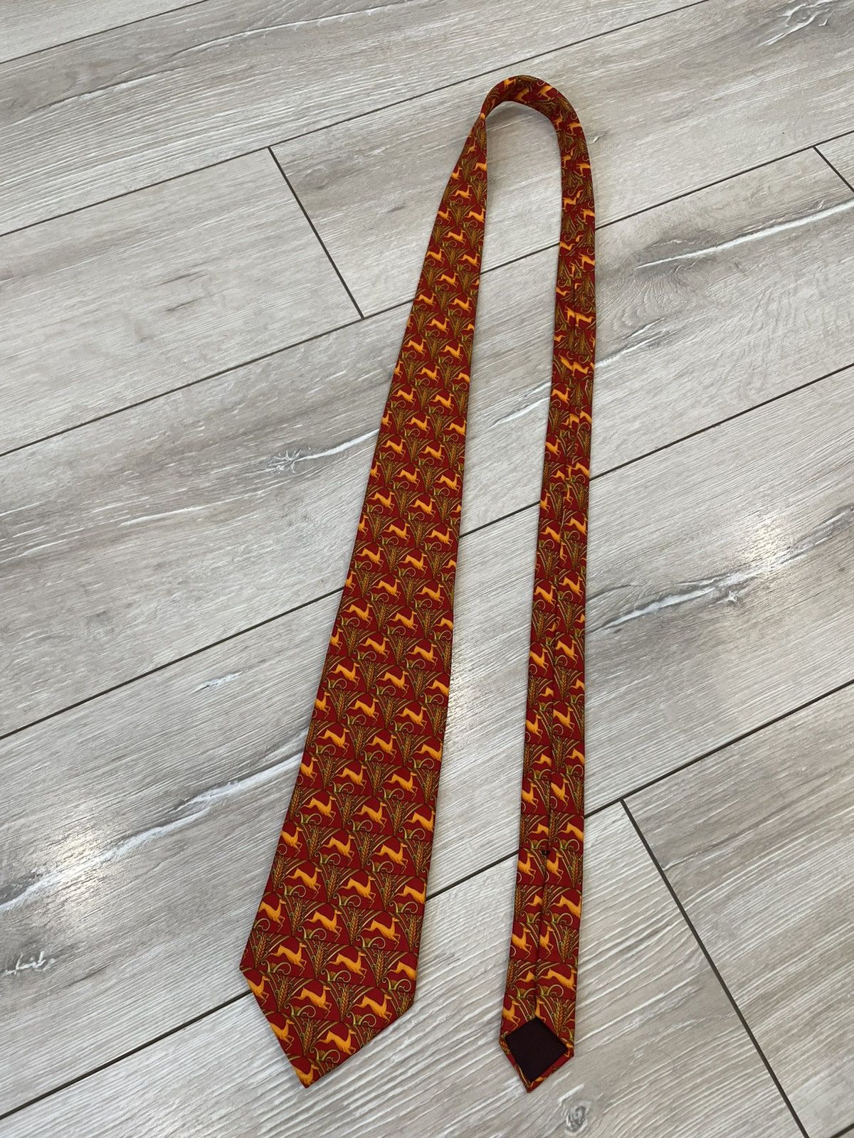 Designer × Lanvin × Vintage Rare Vintage Lanvin Paris 100% Silk Tie Made In France Size ONE SIZE - 2 Thumbnail