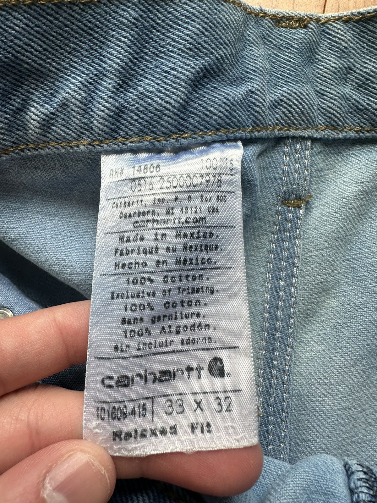 Carhartt Crazy Y2K Carhartt Lightwash Double Knee Pants RARE Size US 33 - 21 Thumbnail