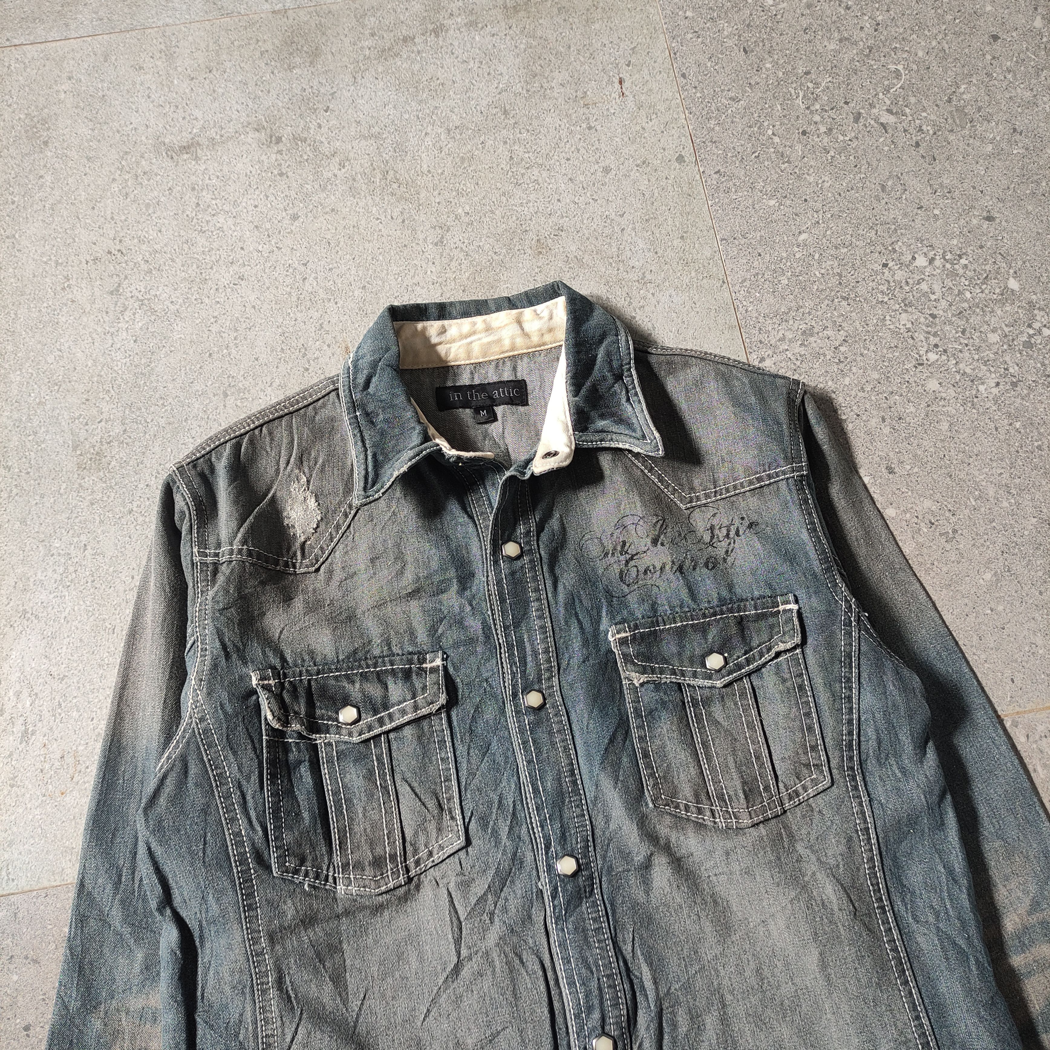 If Six Was Nine In The Attic "ROCKERS" Mud Wash Vkei 2000s Size US M / EU 48-50 / 2 - 3 Thumbnail