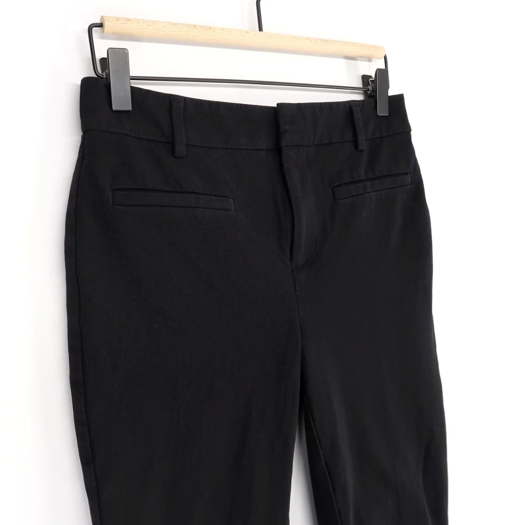 Vintage Maeve Pants Womens 2 Black The Essential Slim Kick Flare High Rise Stretch Size 26" / US 2 / IT 38 - 3 Thumbnail