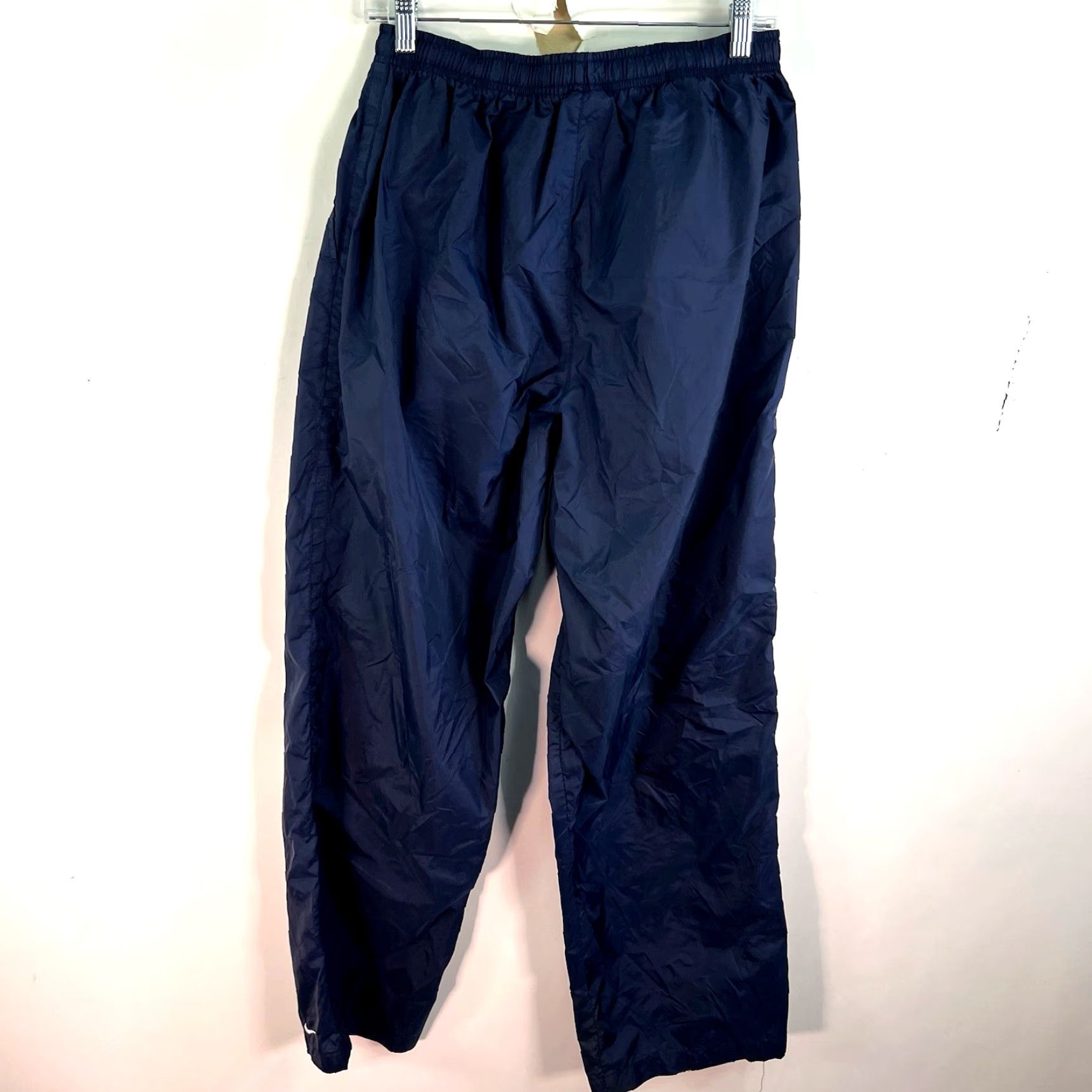 Nike VINTAGE Nike Track Pants Women Size L Tapered Joggers Softshell Blue 90s Athleisure Sports Size 36" / US 14 / IT 50 - 6 Thumbnail