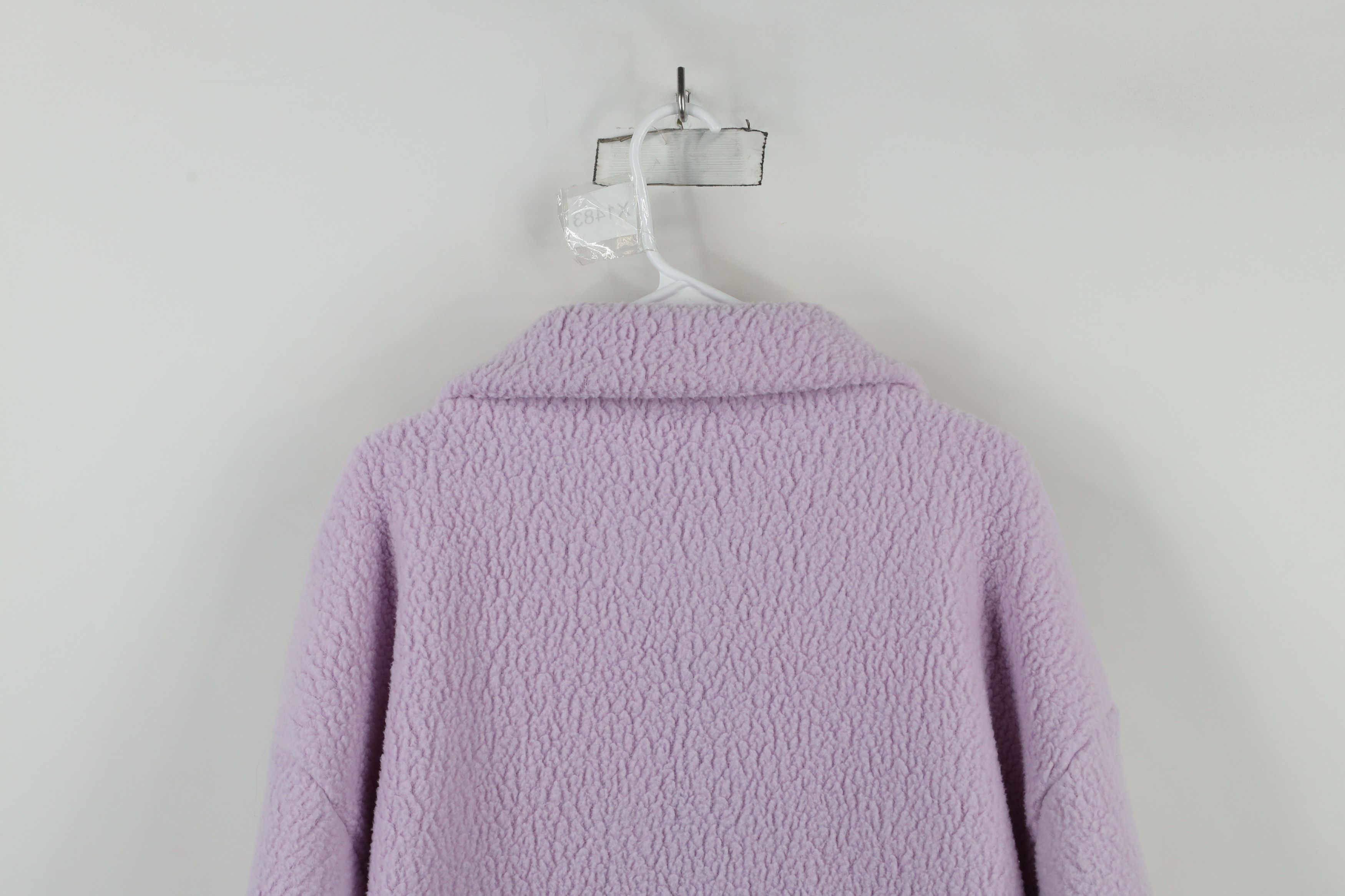 J.Crew × Vintage J Crew Deep Pile Fleece Full Zip Jacket Light Purple Size XL / US 12-14 / IT 48-50 - 10 Thumbnail