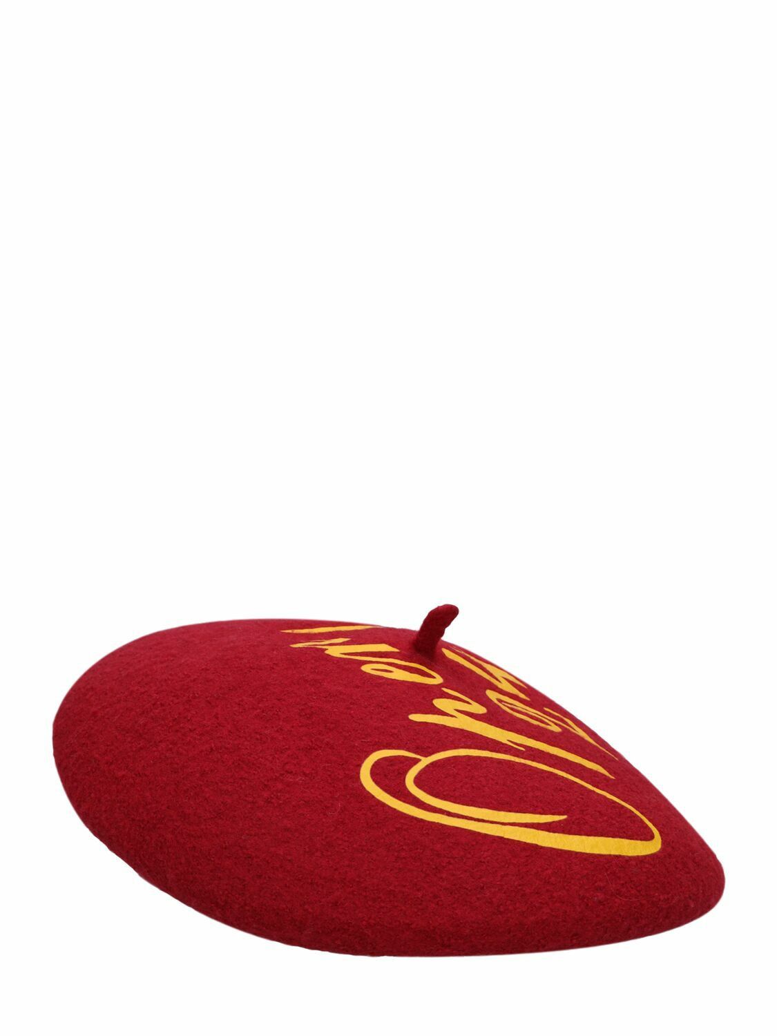 Vivienne Westwood o1f1d3z0226 Size: OS /Open 24 Hours Wool Beret Hat / Cap Red Size ONE SIZE - 5 Thumbnail