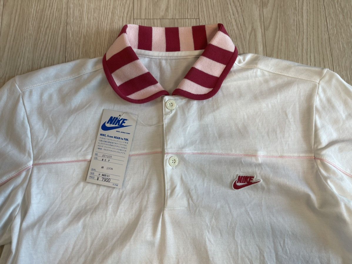 Nike Nike Blue Tag Japan Edition 80’s Vintage Polo Pique T-shirt Size US M / EU 48-50 / 2 - 2 Thumbnail