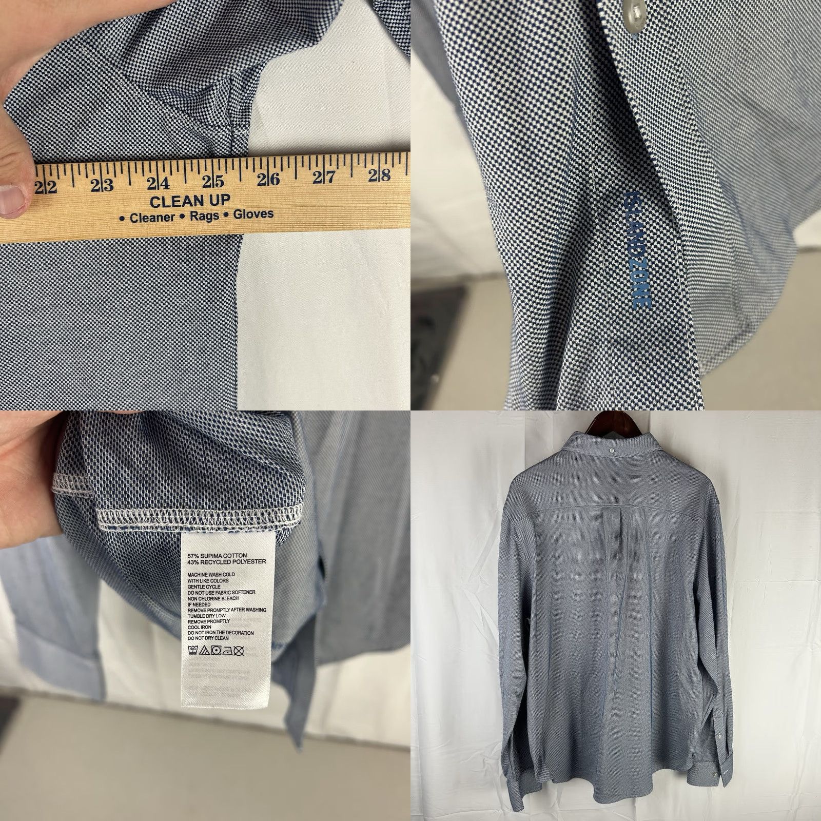 Tommy Bahama Tommy Bahama Shirt Mens 2XL Blue San Lucio Stretch IslandZone Long Sleeve Button-Up Shirt Mens Size US XXL / EU 58 / 5 - 8 Thumbnail
