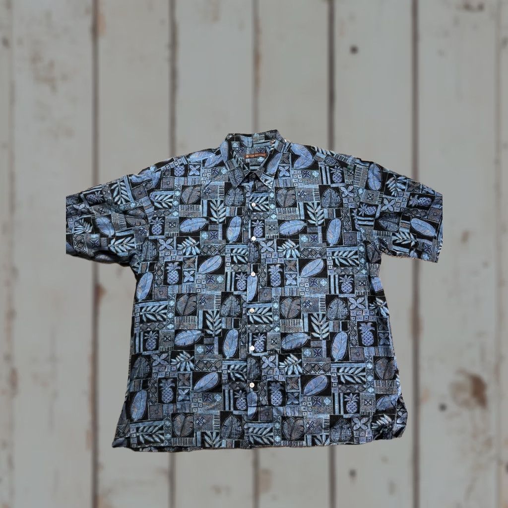 Tori Richard Tori Richard Shirt Mens XL Blue Hawaiian Tropical Aloha Short Sleeve Button Up Size US XL / EU 56 / 4 - 1 Thumbnail