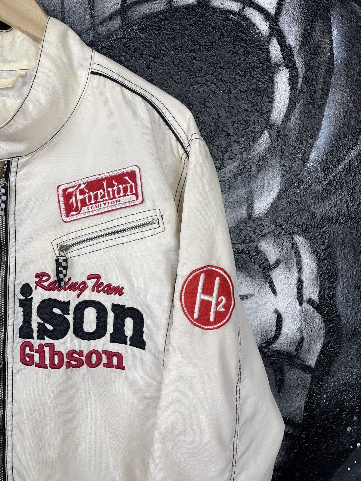 Vintage Harrison Gibson Racing Team Vintage Full Zip Light Jacket Size US XL / EU 56 / 4 - 7 Thumbnail