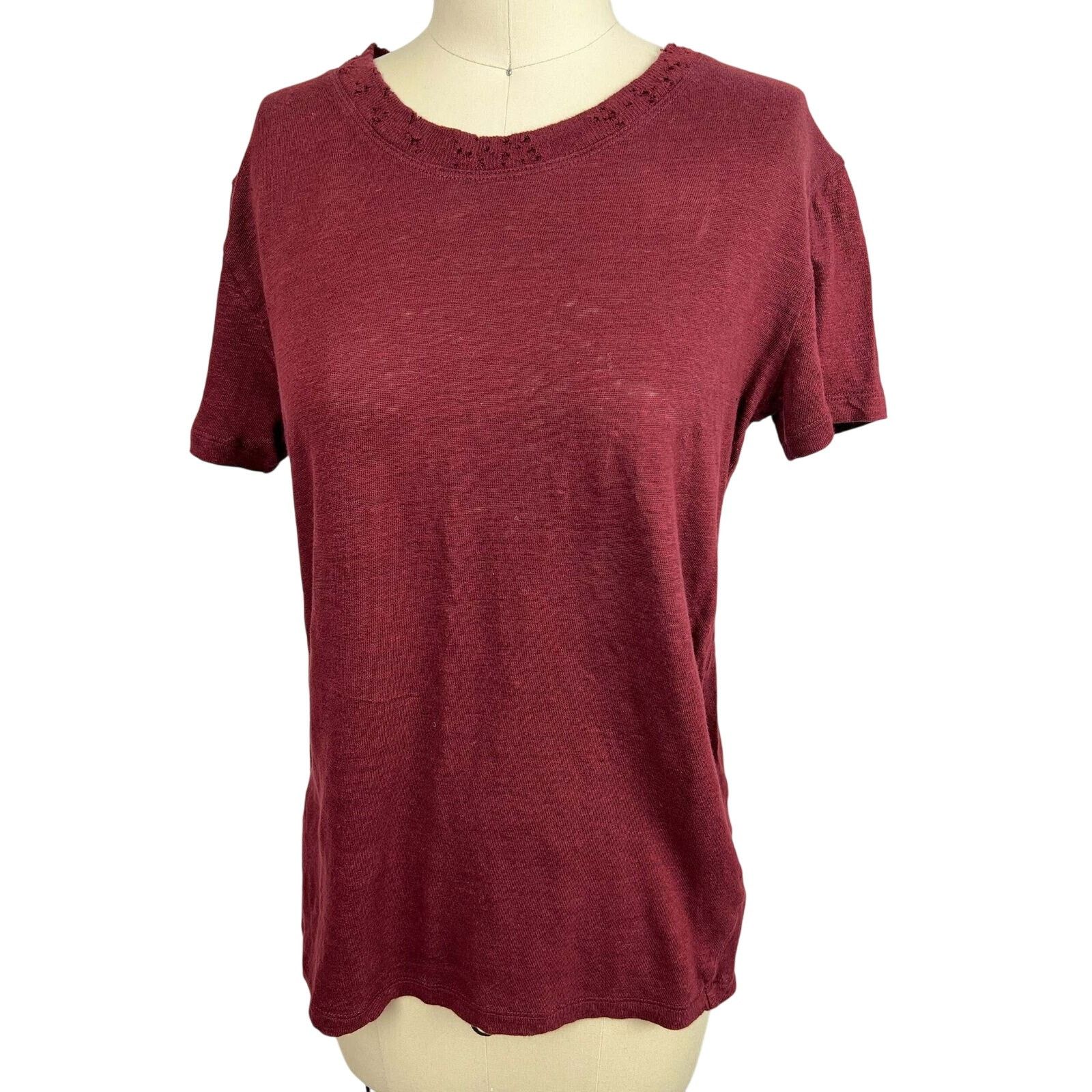 Iro IRO Paris distressed linen tee sz XSmall Size XS / US 0-2 / IT 36-38 - 1 Thumbnail
