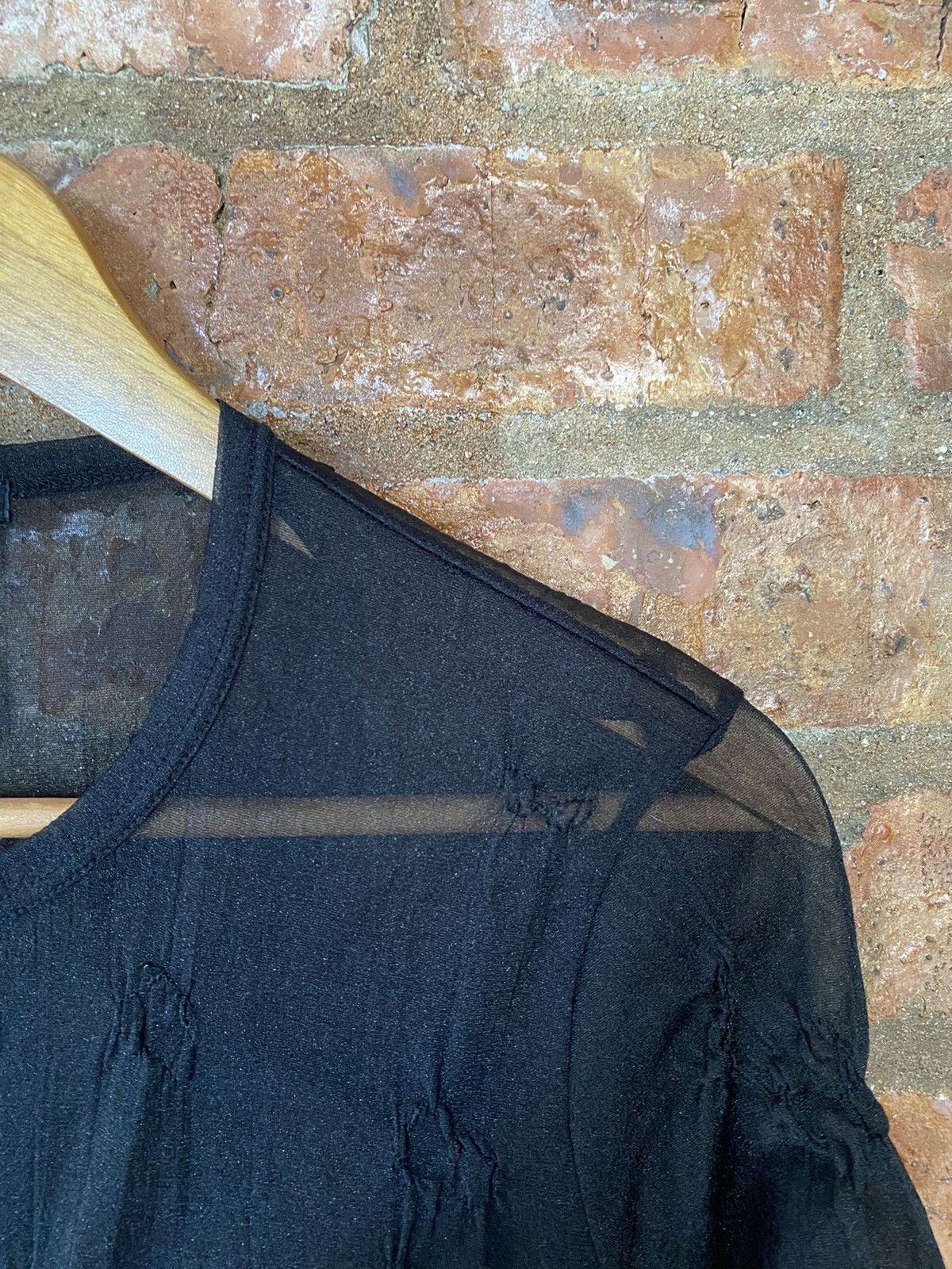 Y's 1990s Y'S Mesh transparent shirt Size S / US 4 / IT 40 - 5 Thumbnail