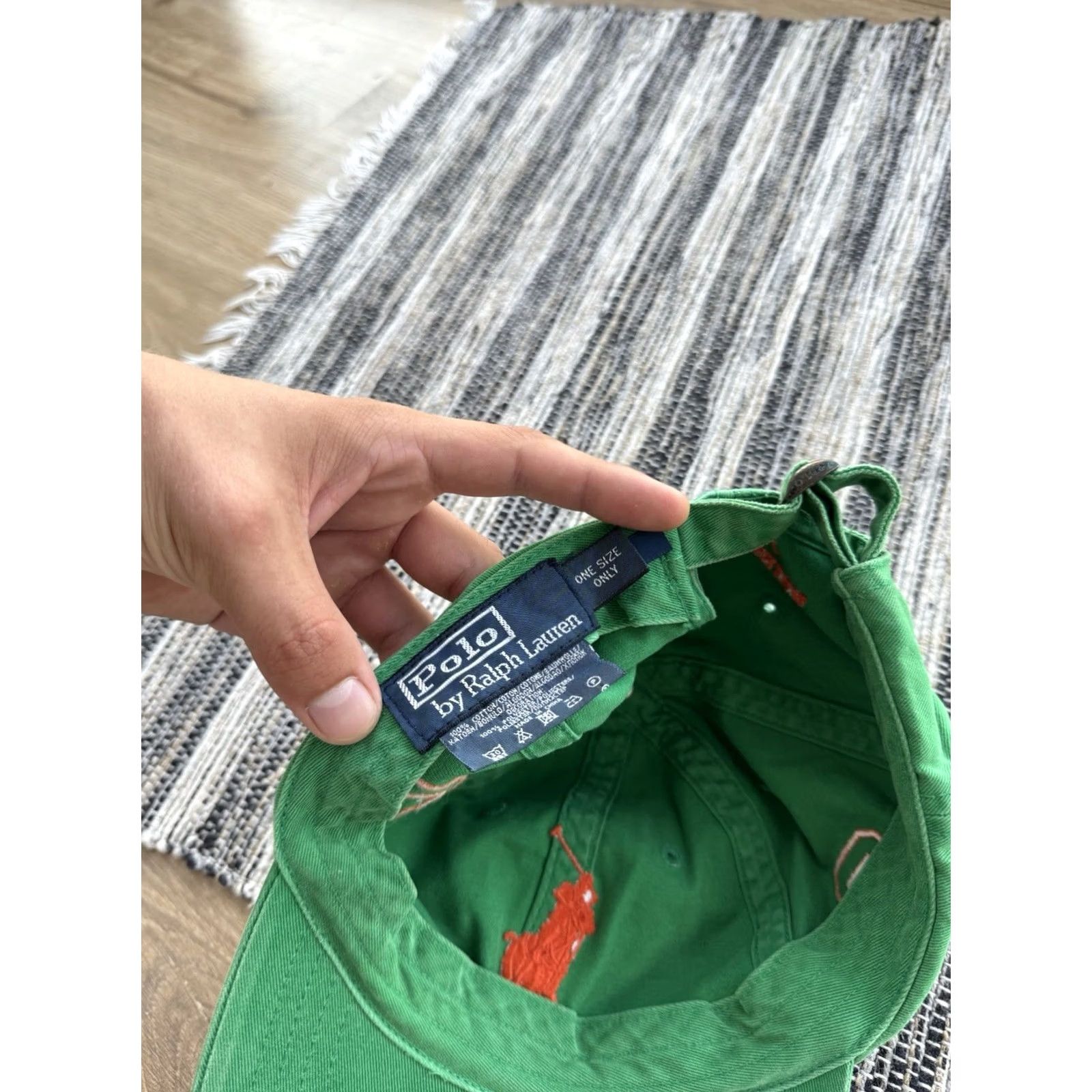 Polo Ralph Lauren VINTAGE Polo Ralph Lauren Cap Hat One Size Green Big Pony Logo 00s Baseball Mens Size US M / EU 48-50 / 2 - 7 Thumbnail
