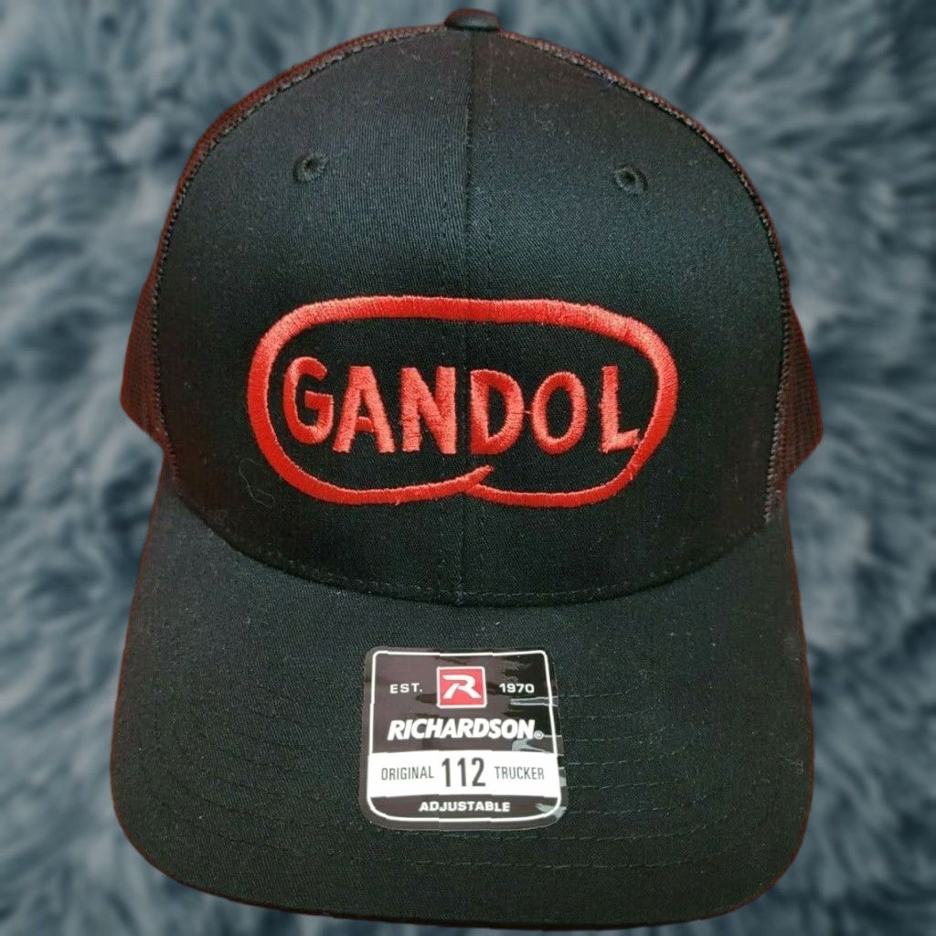 Vintage GANDOL Steel Doors Hardware Logo Adjustable Trucker Snapback Baseball Hat Cap MI Men Adjustable Black Richardson Hat Size ONE SIZE - 1 Thumbnail
