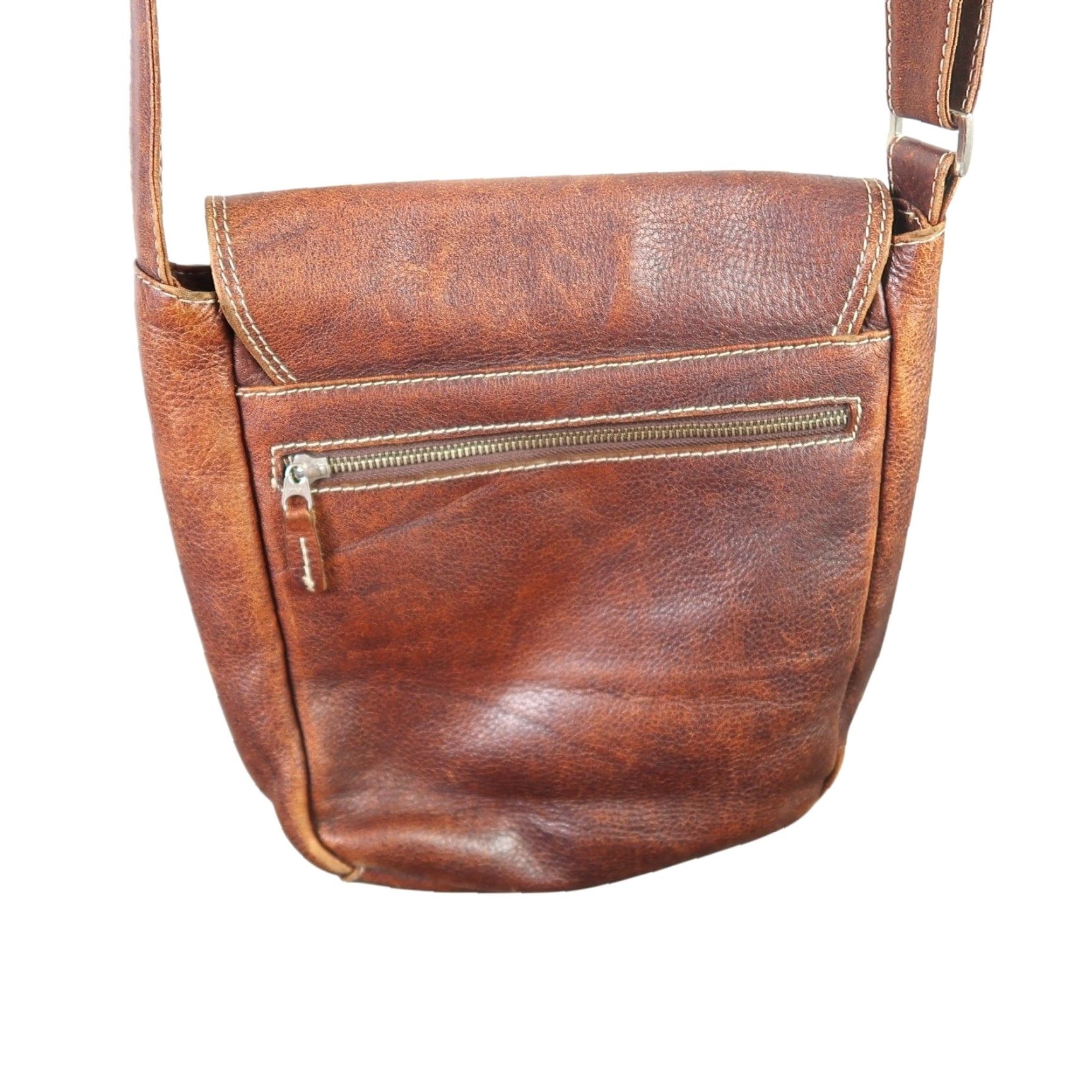Marc O'Polo Marc O'Polo Crossbody Bag Women's Brown Leather Medium Distressed Purse Bag Size ONE SIZE - 3 Thumbnail