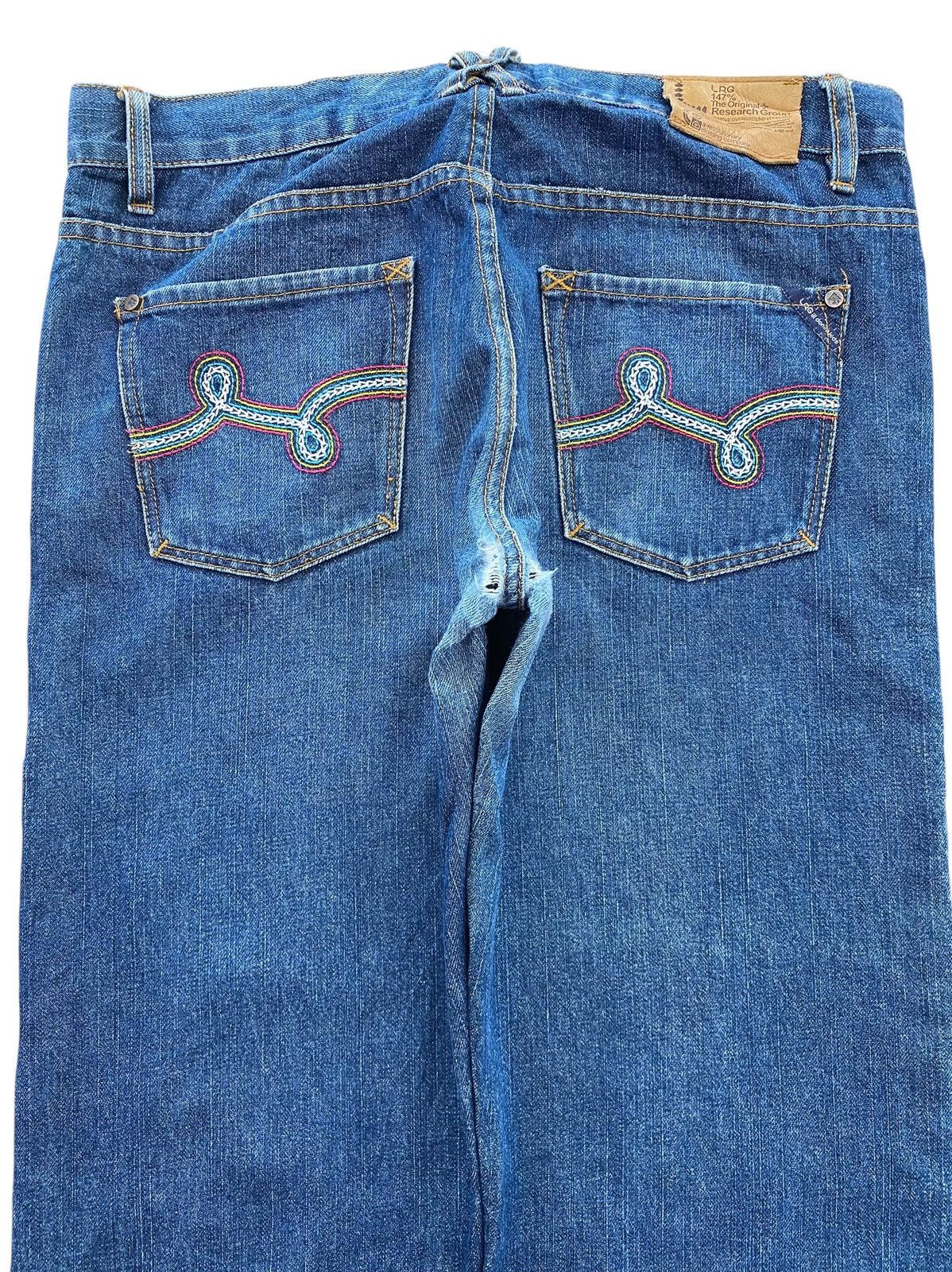 LRG LR Geans Blue Wash Style Straight Leg Jeans Size US 34 / EU 50 - 4 Thumbnail